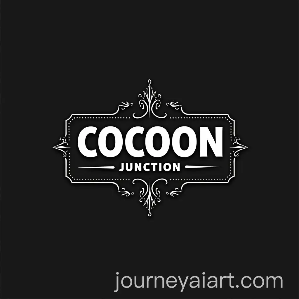 Professional-Black-and-White-Cocoon-Junction-Logo-Design