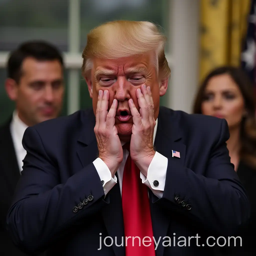 Emotional-Depiction-of-Donald-Trump-Crying-in-a-Dramatic-Setting