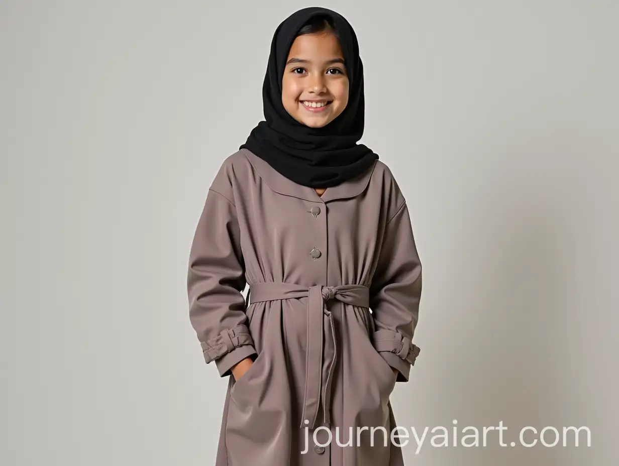 AI-Art-Prompt-ExpansionMuslim-Young-Girl-in-Casual-Winter-Abaya-with-Pleats-and-Belt