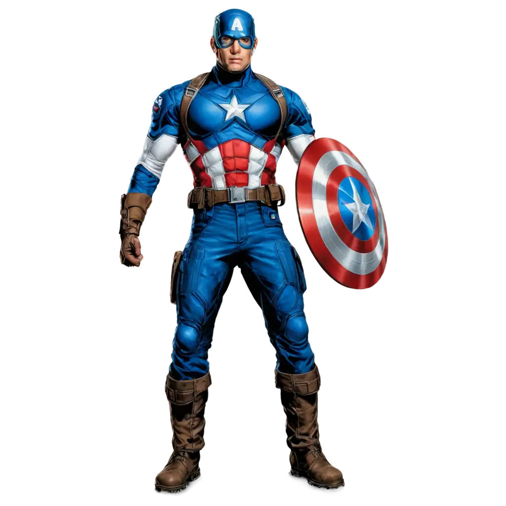 HighQuality-Captain-America-PNG-Image-for-Versatile-Digital-Use