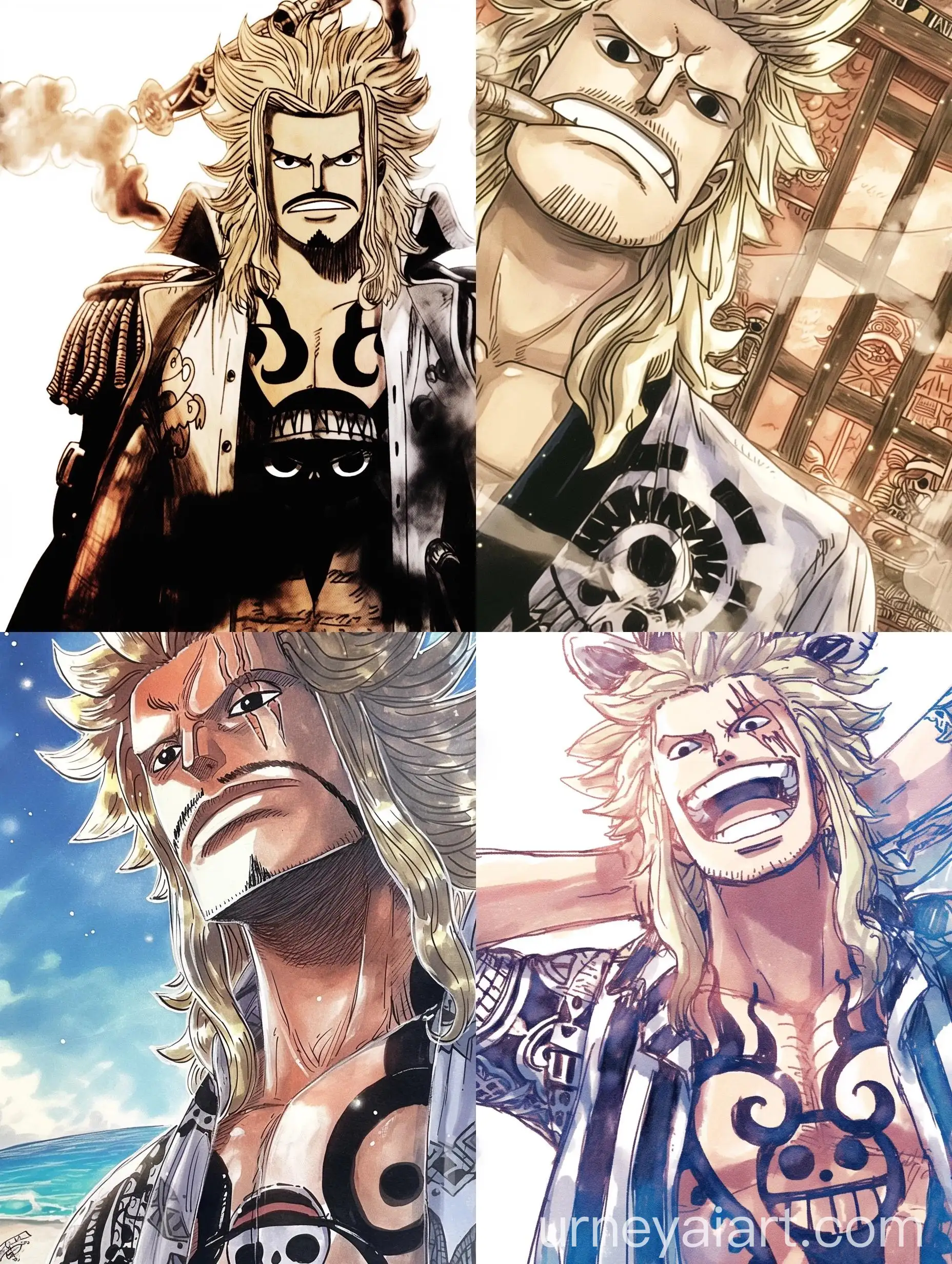 Watercolor-Pirate-Character-Inspired-by-Manga-Style-One-Piece-Tribute