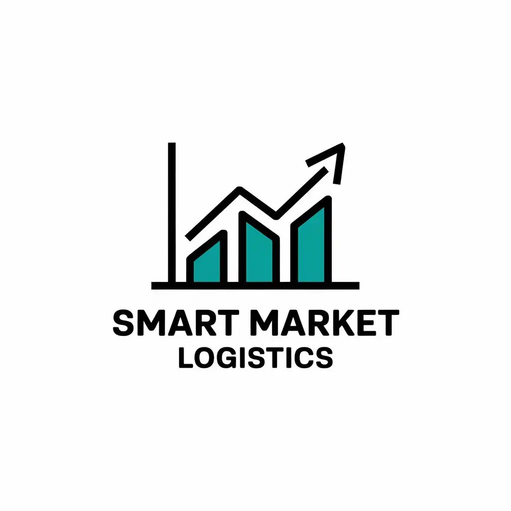 LOGO Design for Smart Market Logistics Charts Symbol with a Clear Background