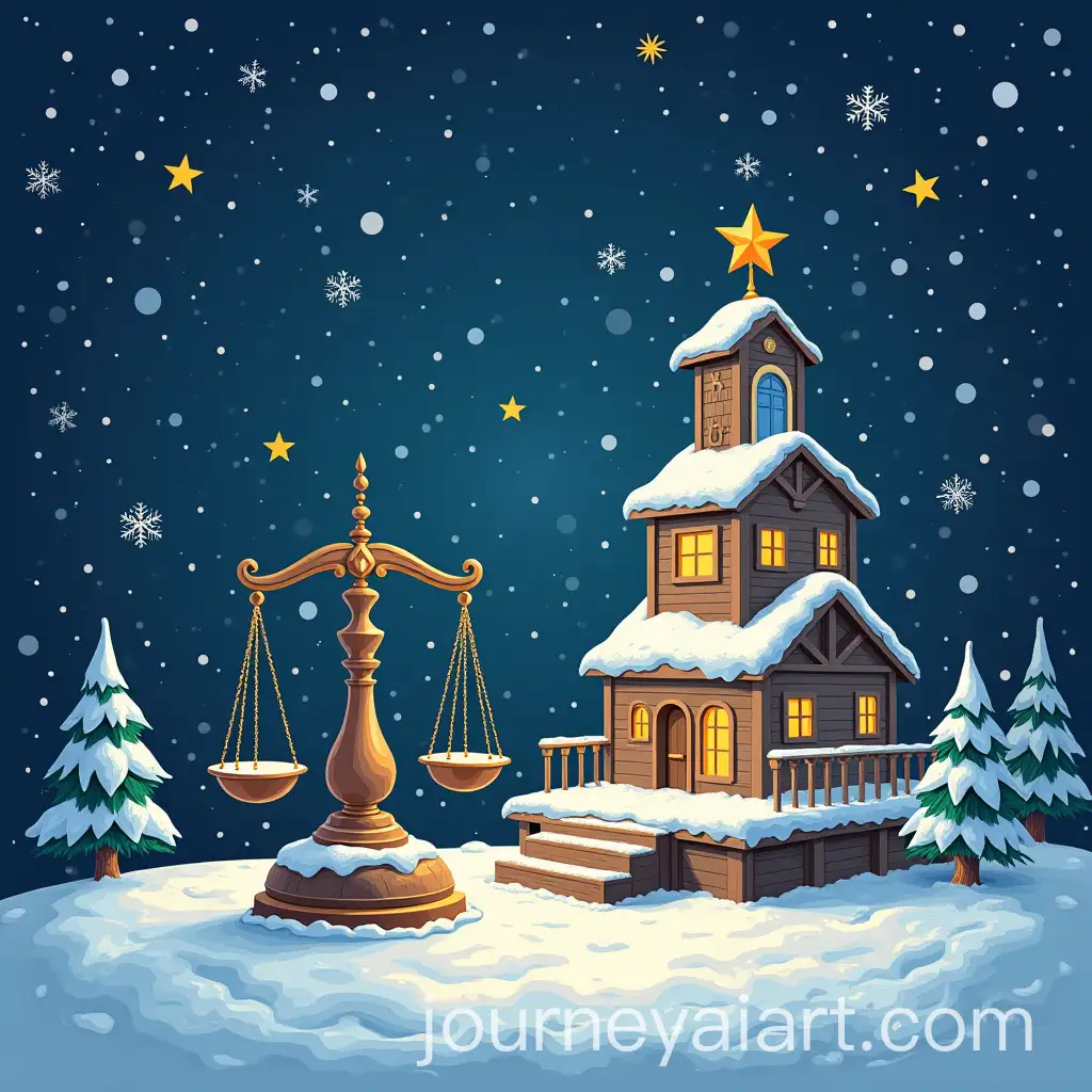 Digital-Justice-and-Blockchain-Technology-Christmas-Illustration