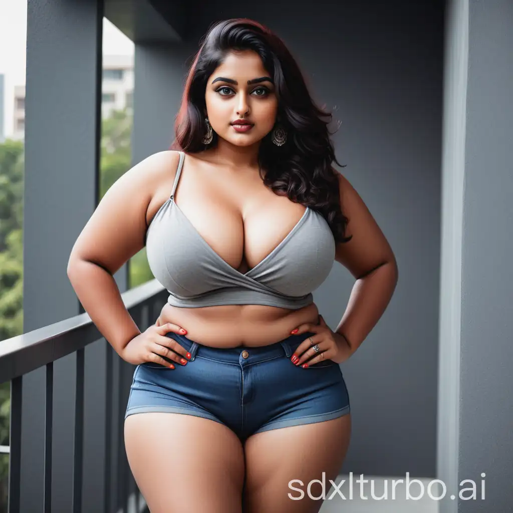 A stylish, Indian confident modern Curvy body girl