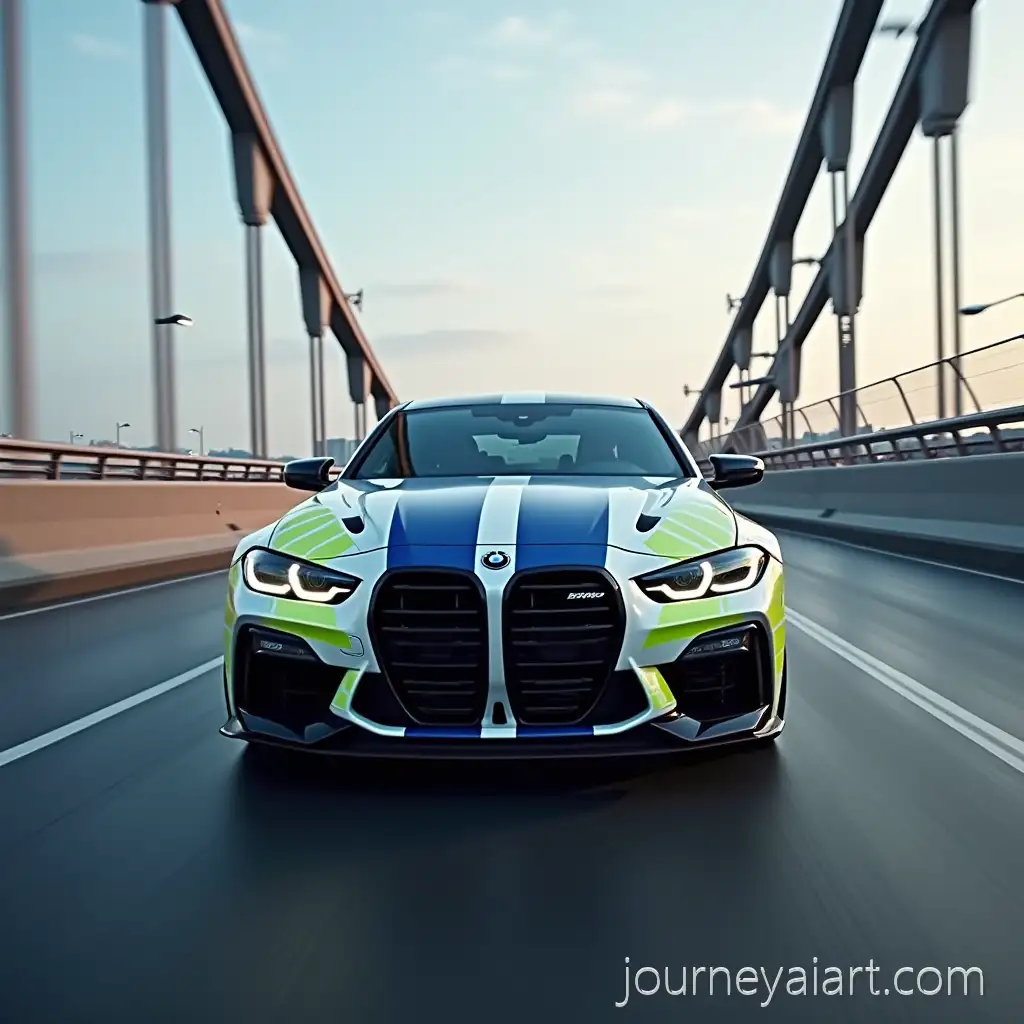 Supercar-Speeding-Across-London-Bridge-in-Police-Chase-at-Night