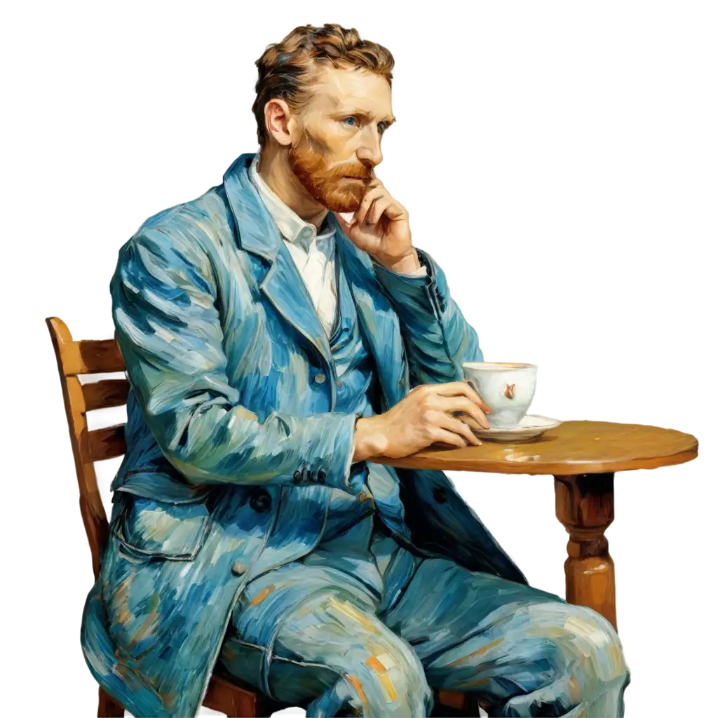 PNG-Image-Van-Gogh-Painting-Himself-Drinking-Tea