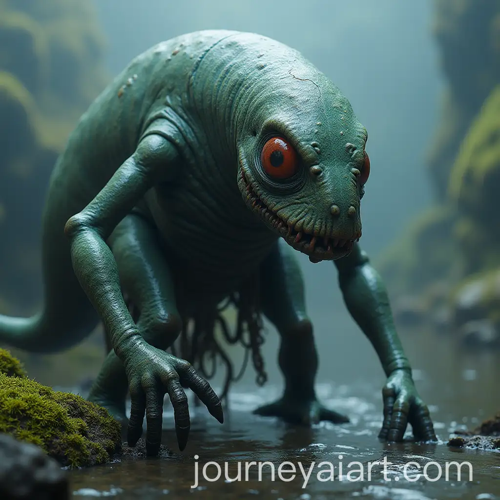 Mystical-Meenlock-Creature-in-a-Dark-Forest-Setting