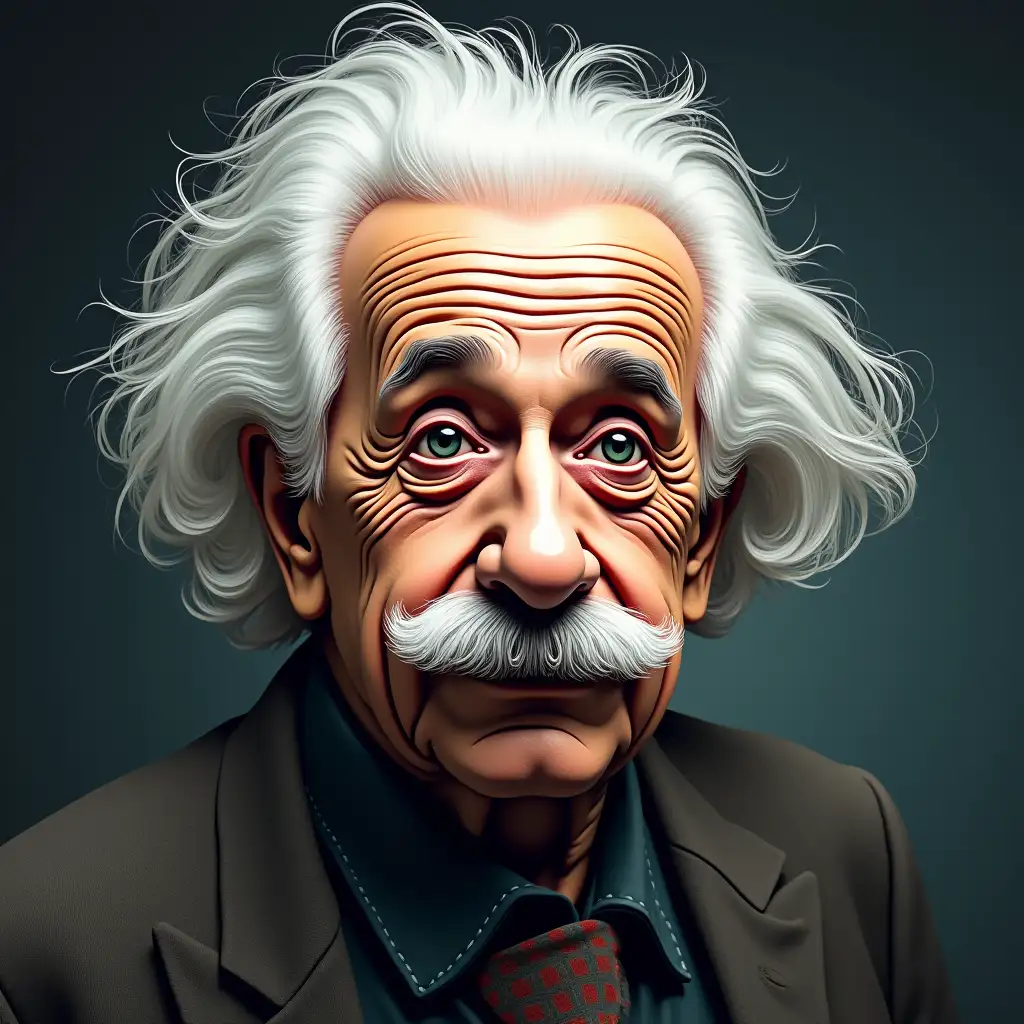 Portrait-of-Albert-Einstein-in-Classic-Style