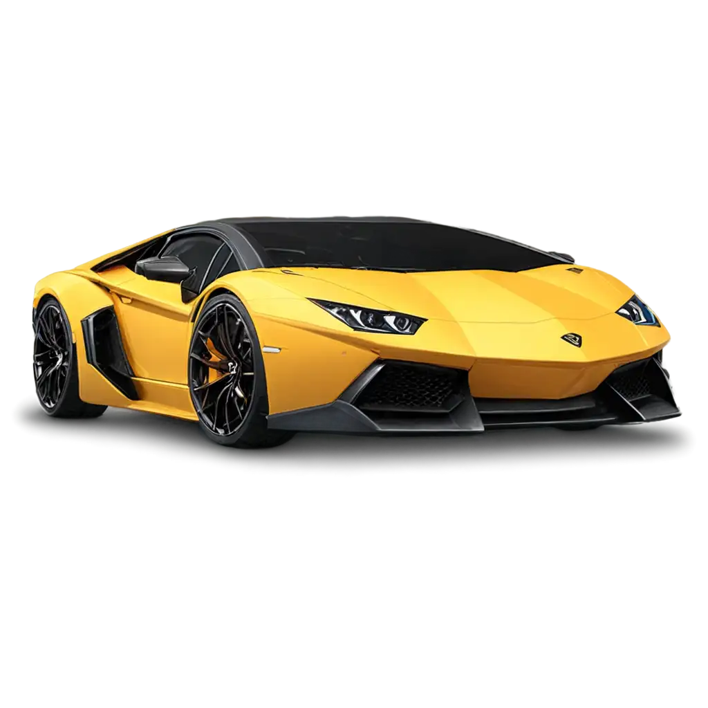 PNG-Image-of-Lamborghini-Amarela-Enhance-Your-Design-with-Stunning-Clarity