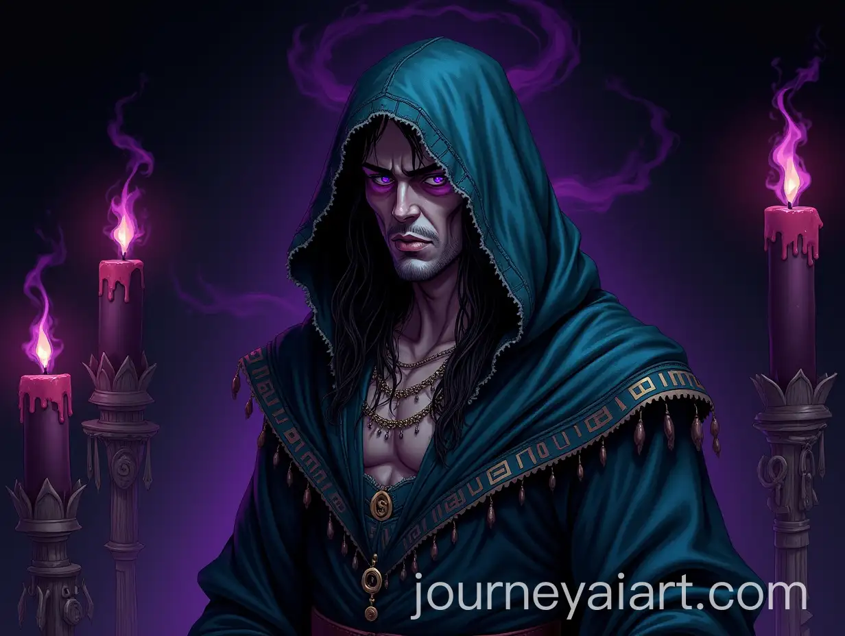 Fallen-Magician-Elzar-Awakens-in-Catacombs-Surrounded-by-Dark-Ritual-Energy