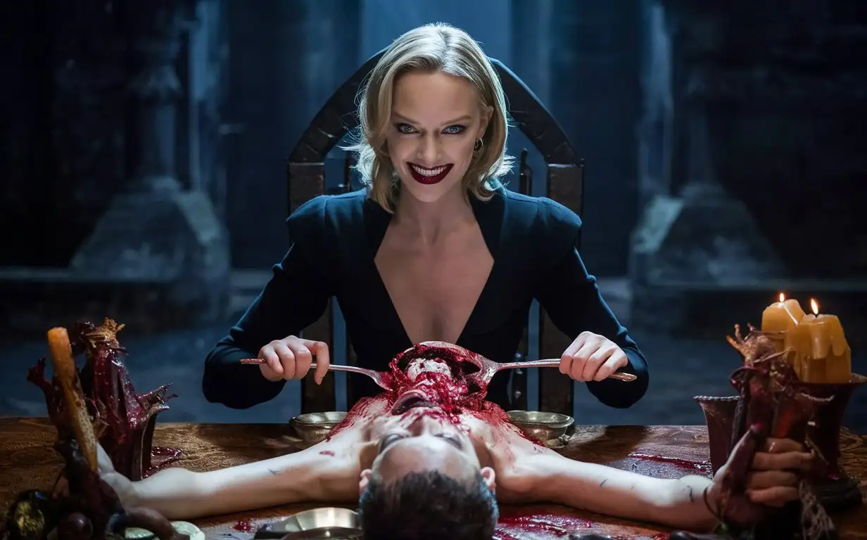 Charlize-Theron-Enjoying-a-Grisly-Feast-with-a-Sinister-Smile