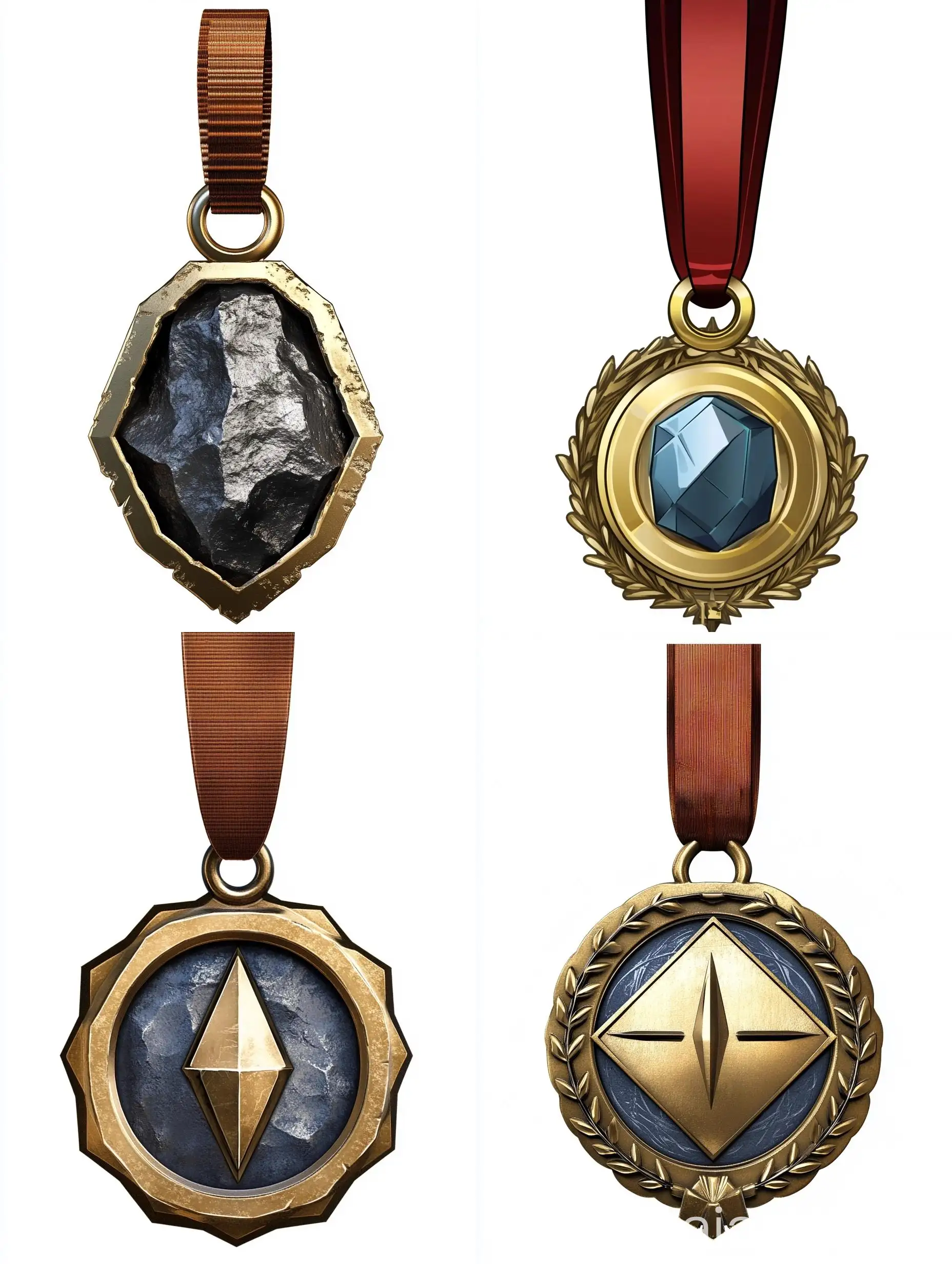 Gold-Medal-with-Laurel-Wreath-and-Ribbons-on-Transparent-Background