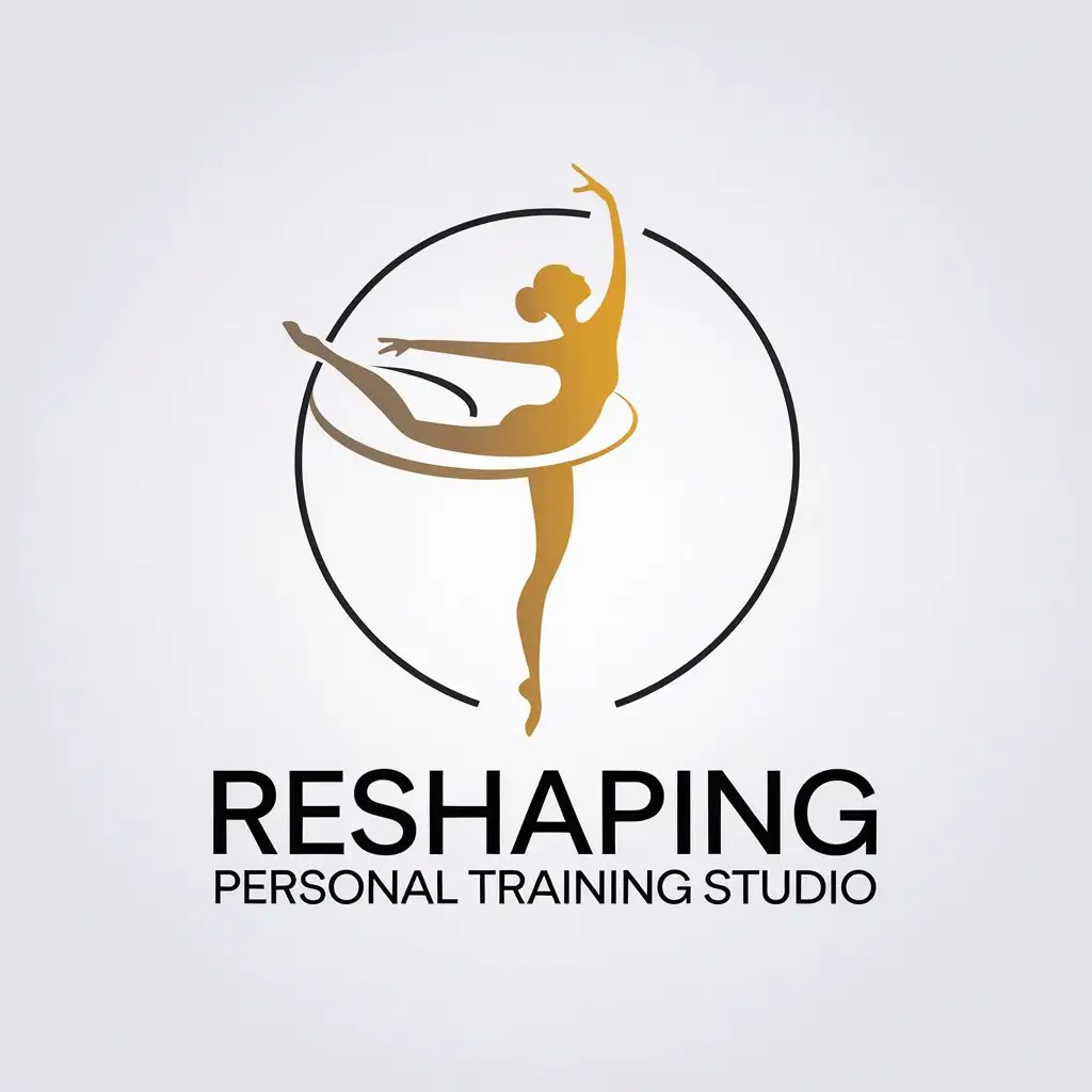 LOGO-Design-for-Reshaping-Personal-Training-Studio-Minimalist-Dance-Woman-in-Motion