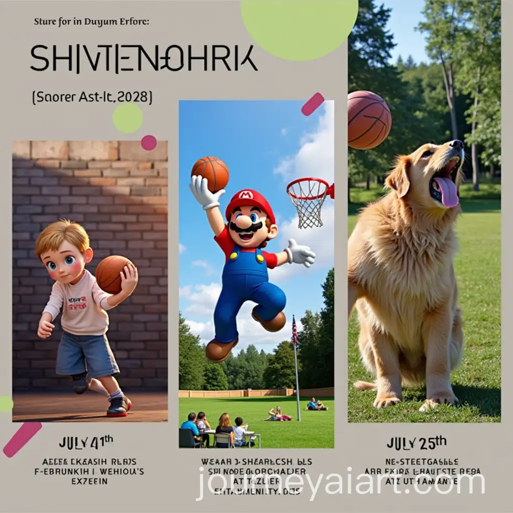 YouthAI-Art-Prompt-Expansion-Center-July-Events-Trailer-Thunderbolts-Screening-Mario-Smash-Bros-Tournament-Summer-Grilling-and-Streetball-Tournament