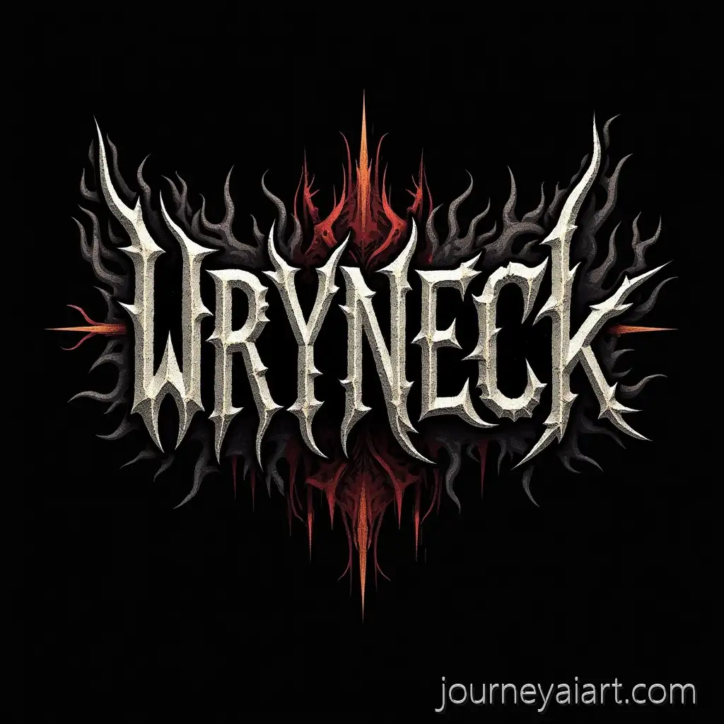 Logo-design-for-thrash-metal-bandDark-and-Intricate-Logo-Design-for-WRYNECK-Thrash-Metal-Band