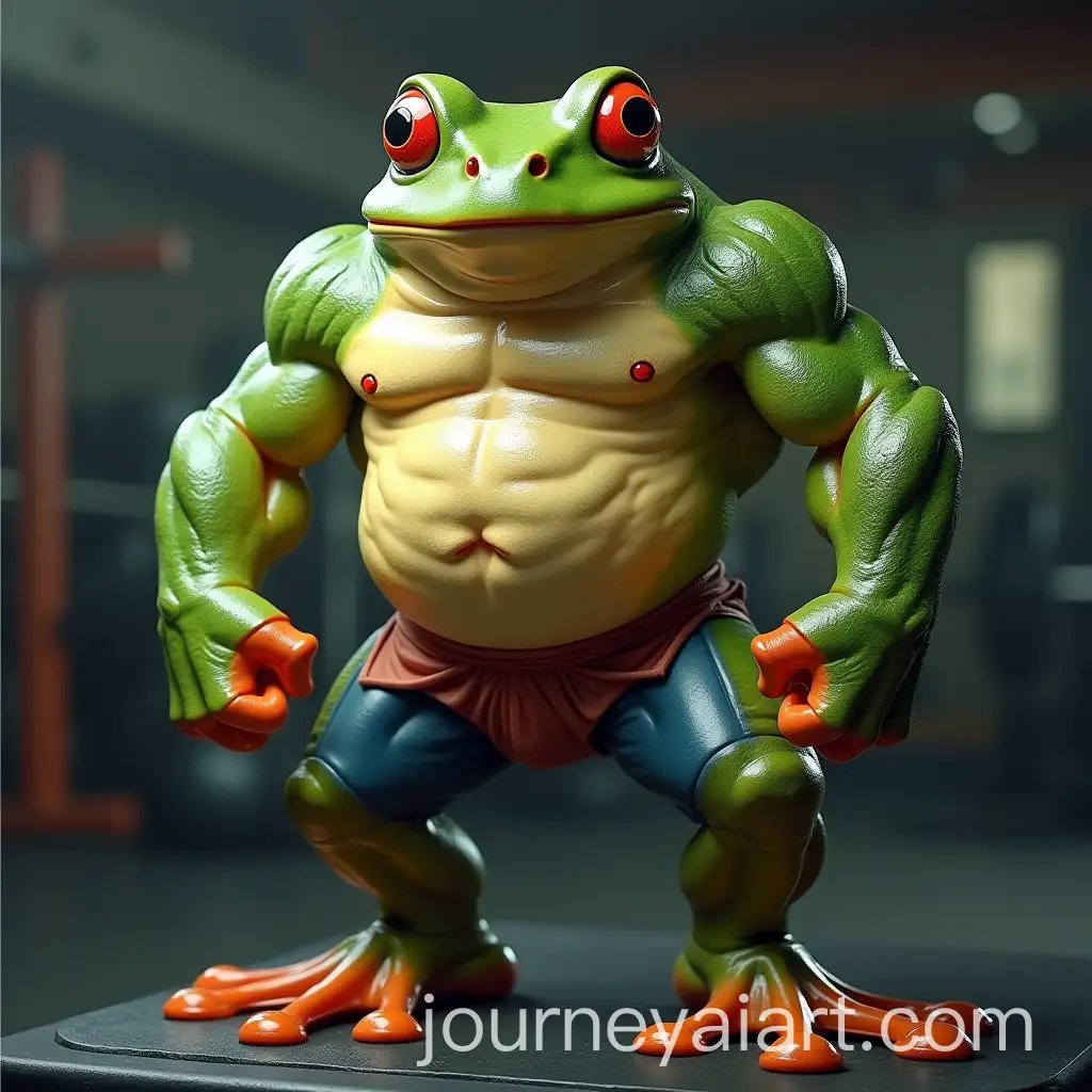 Muscular-Frog-Lifting-Weights-in-the-Gym