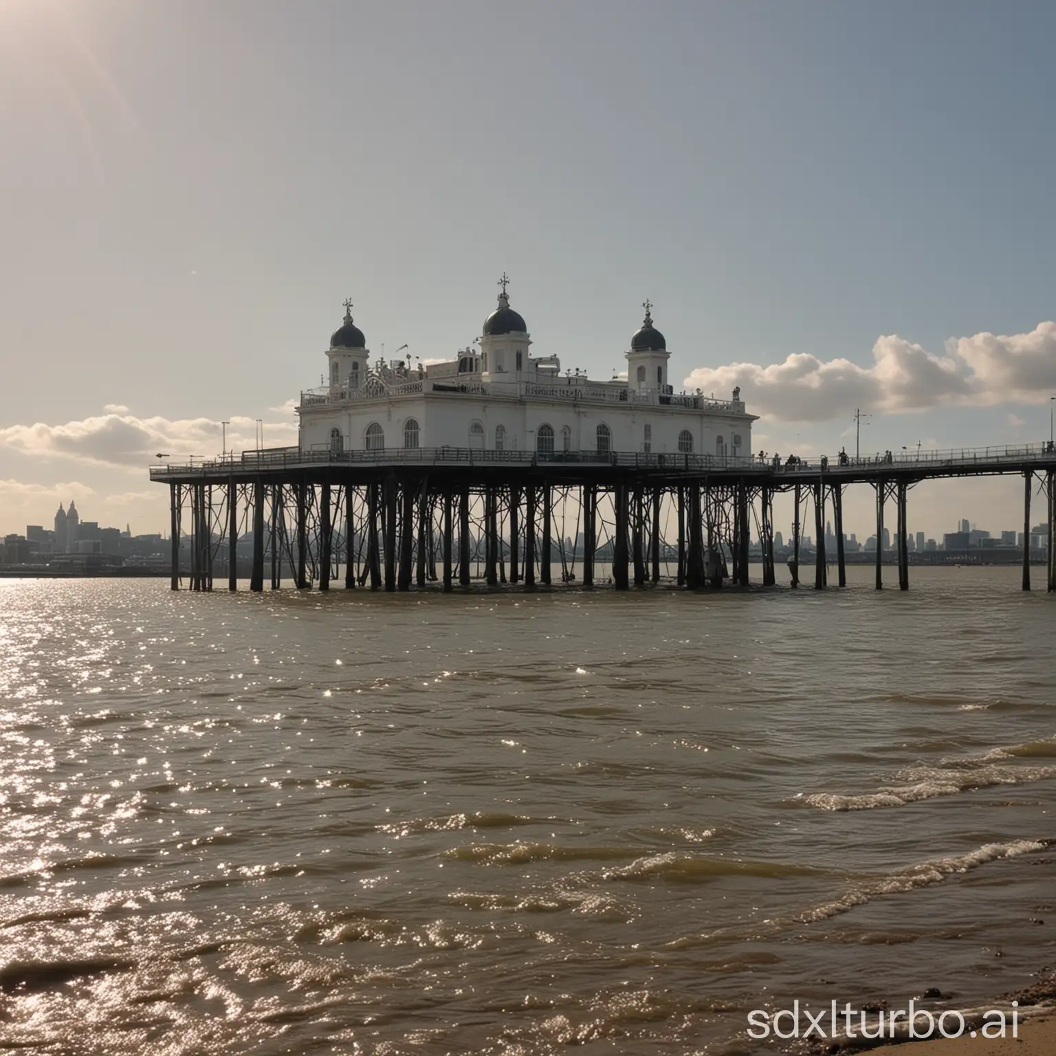 Scenic-View-of-Greenwich-Pier-with-Waterfront-Skyline