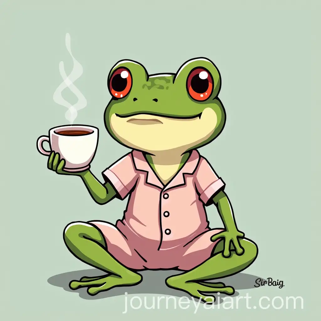 Frog-in-PajAI-Art-Prompt-Expansionamas-Drinking-Tea