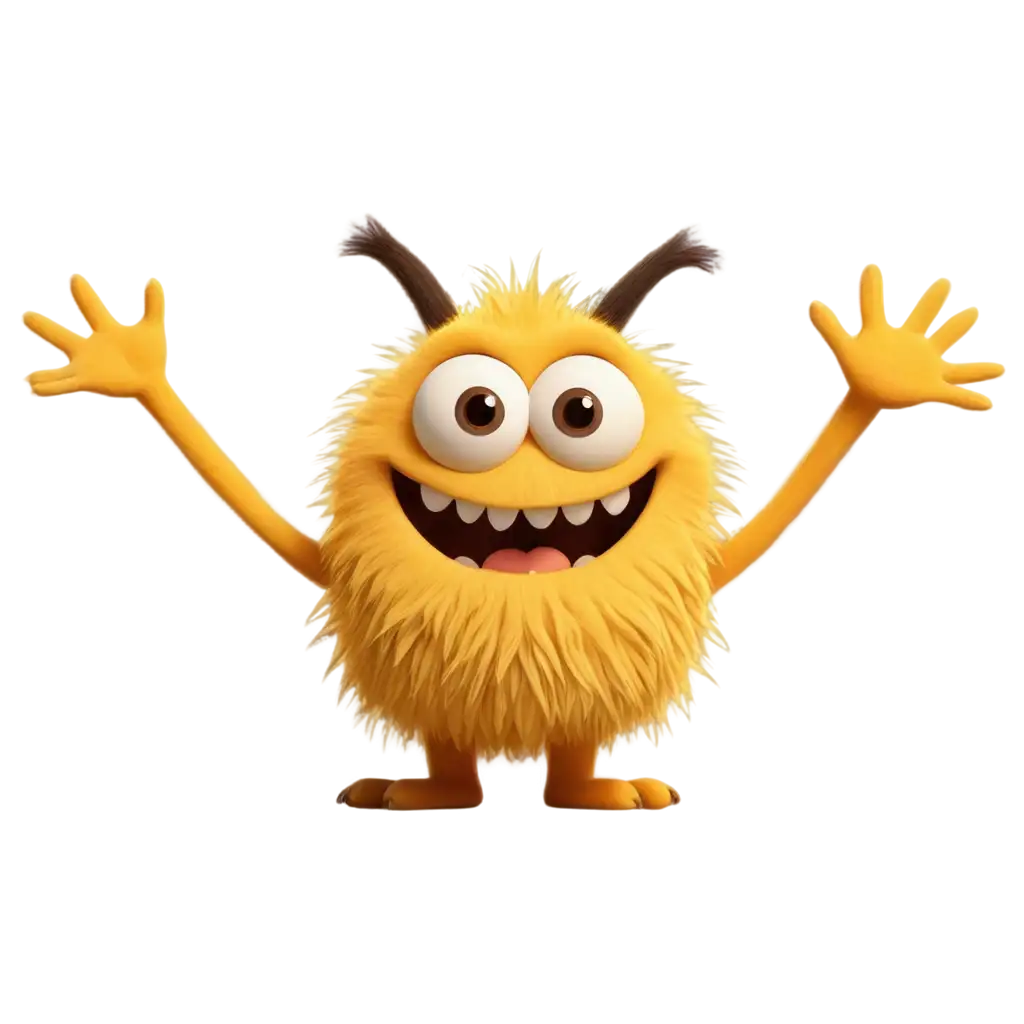 Cute-Furry-Yellow-Monster-PNG-with-Playful-Eyes-and-Mischievous-Grin-for-Creative-Projects