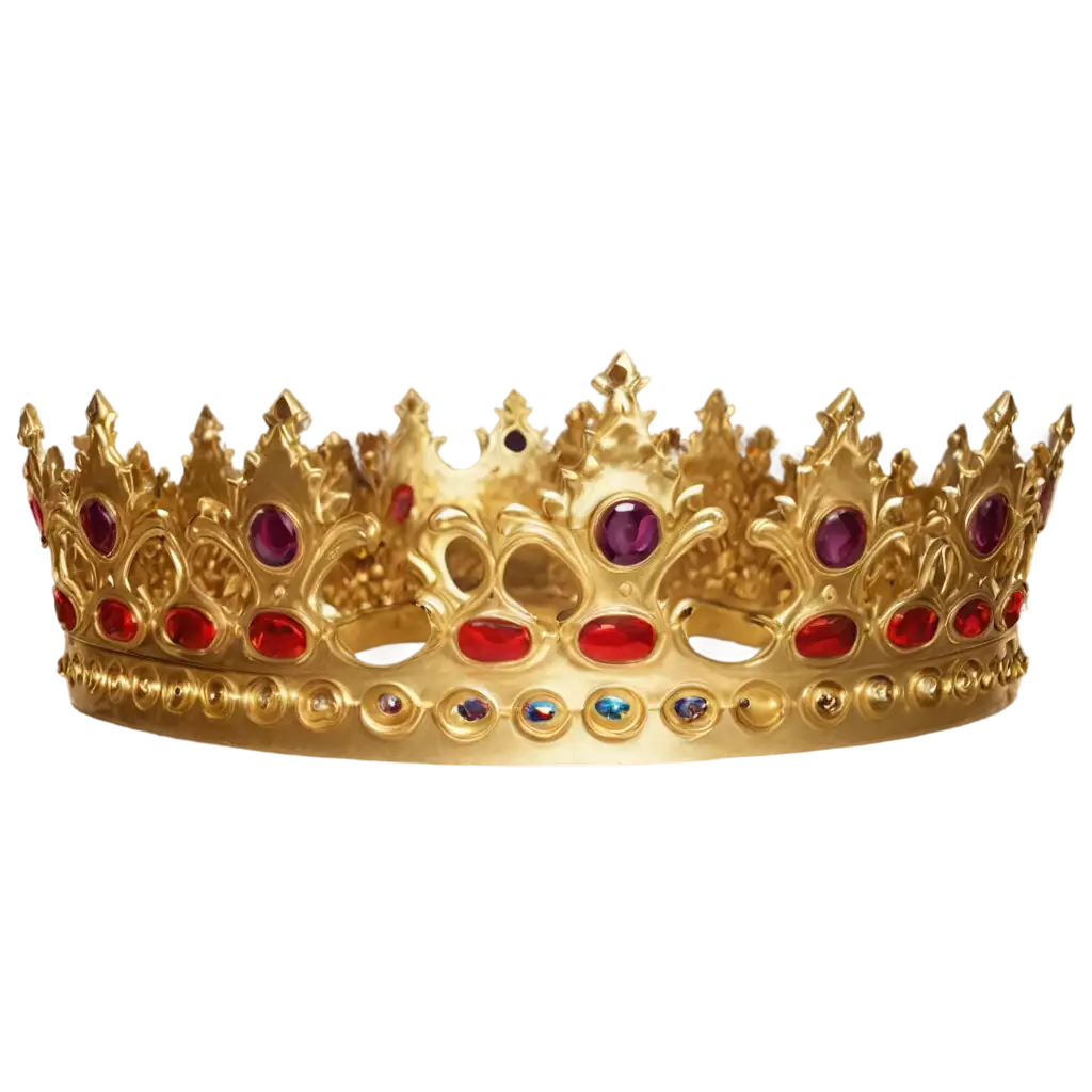 Luxury-Gold-and-Stone-Kings-Crown-PNG-with-Metallic-Textures-for-Realistic-Visuals