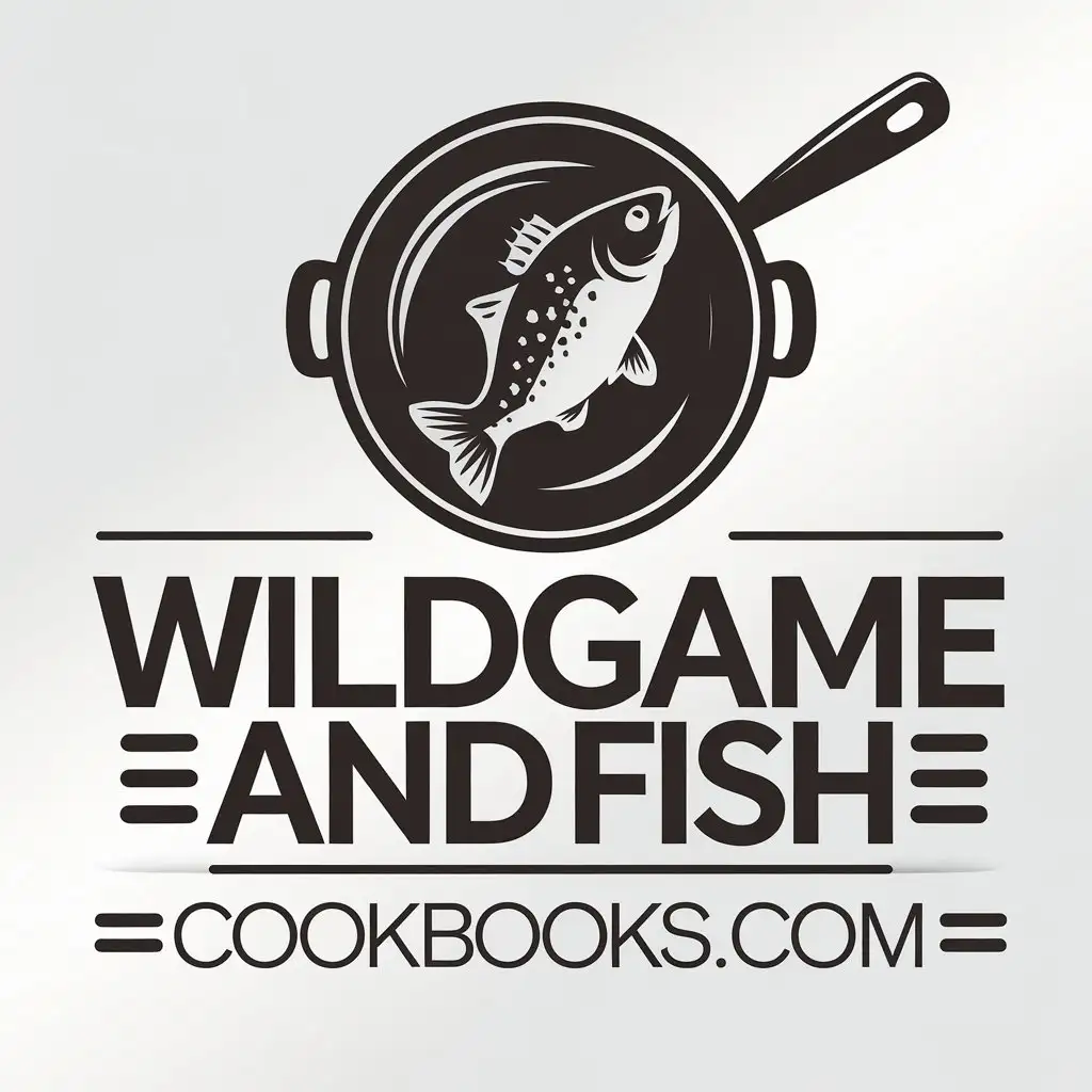 LOGO Design for WildGameandFishCookBookscom Wild Game Cooking Theme with Clear Background