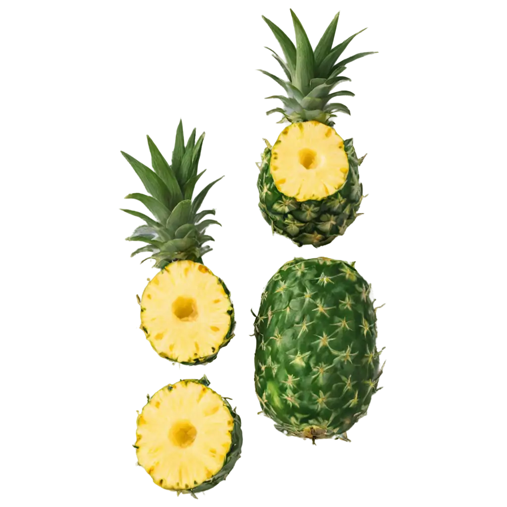 HighQuality-PNG-Image-of-Pineapple-Pieces-Freshness-and-Vibrancy-Captured