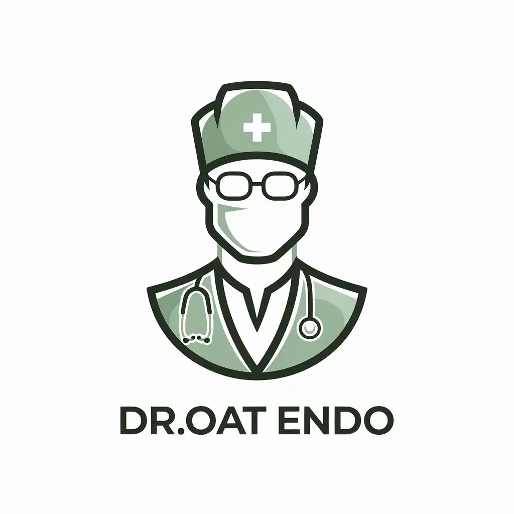 LOGO Design for DrOat Endo Modern Vector Logo with Green Pastel Theme for the Medical Industry