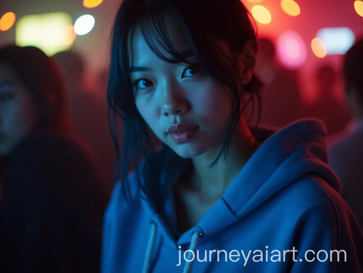 Mixed-Race-Woman-Enjoying-a-Vibrant-Party-Atmosphere