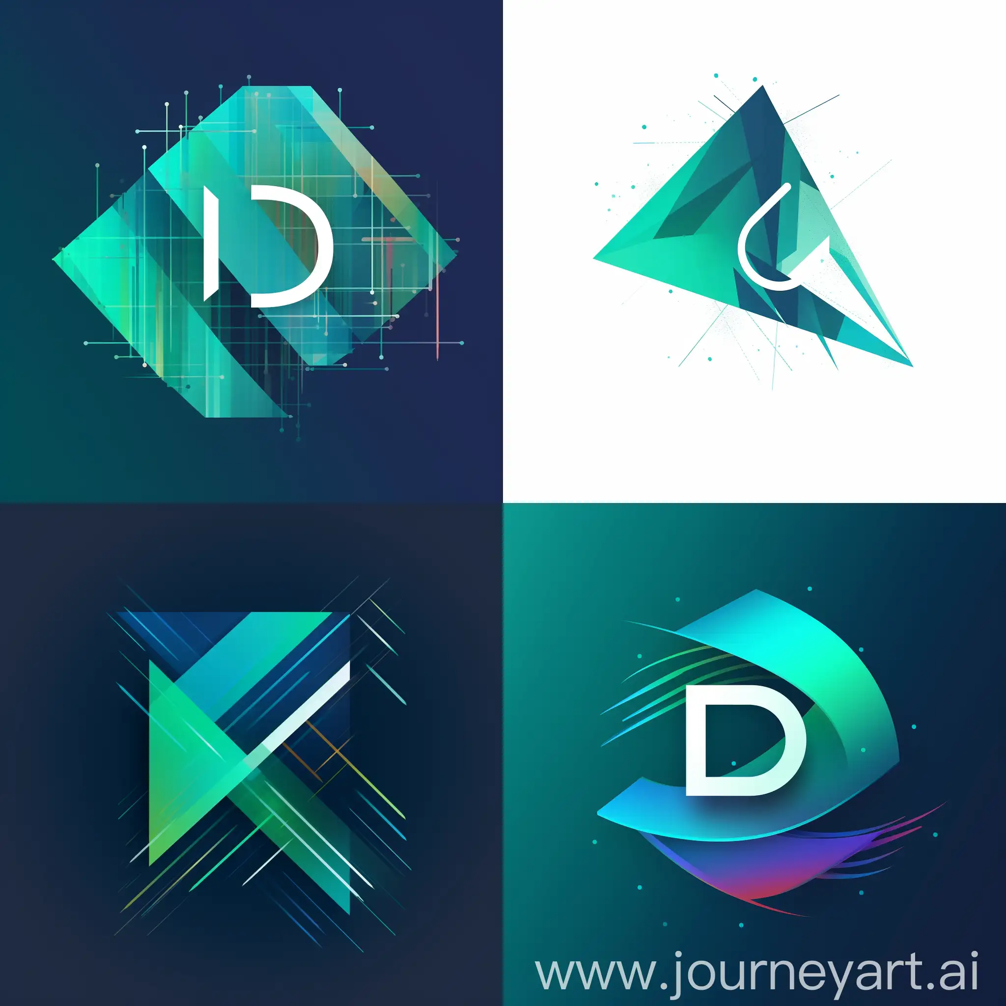 Professional-Logo-Design-for-Tech-Company-DadeRayan-with-D-and-R-Letters-in-Blue-and-Green