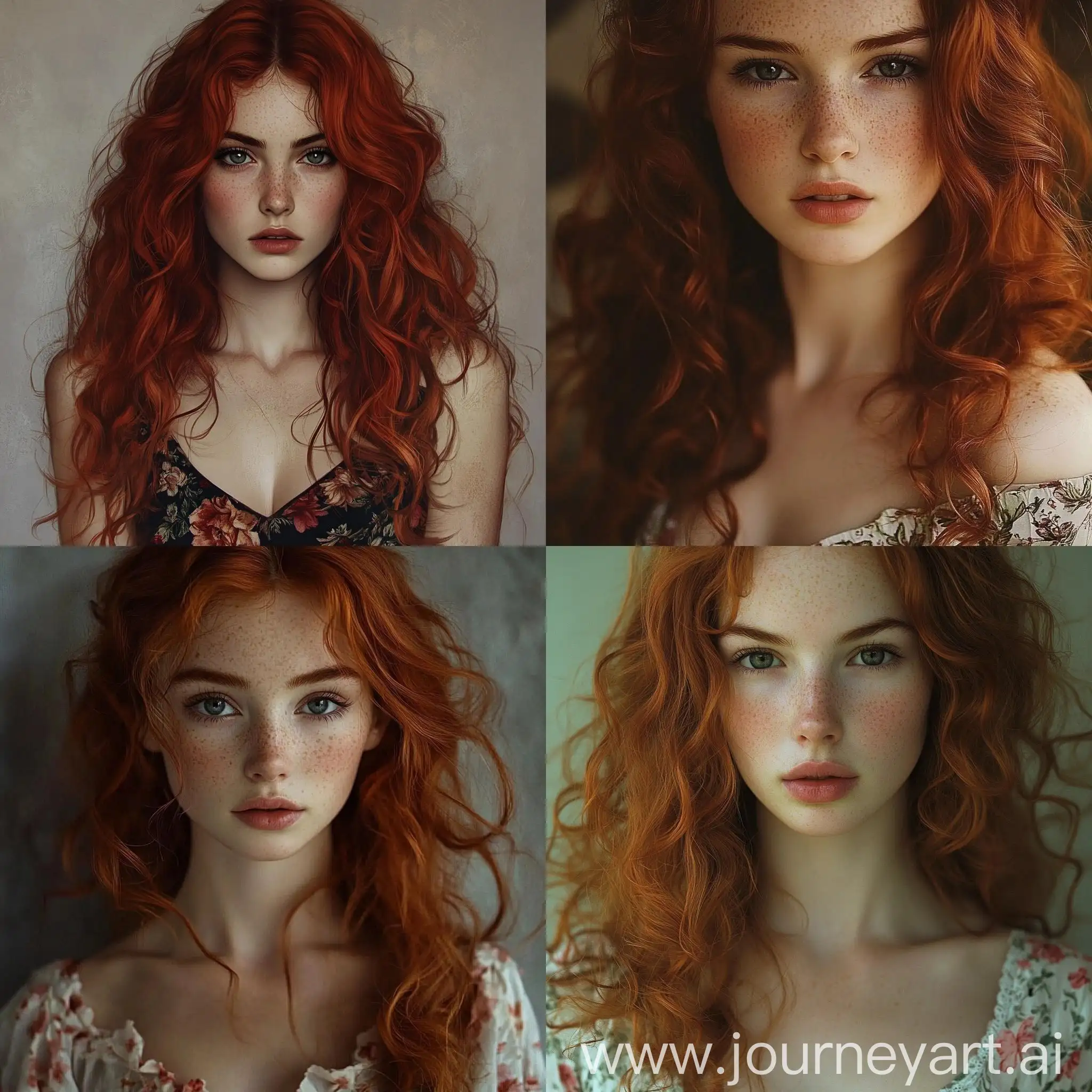 18YearOld-Seelie-Daughter-with-Freckles-Red-Hair-and-Floral-Dress