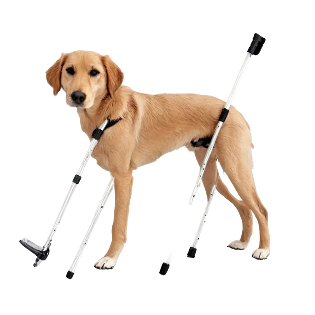 Crutch-Dog-PNG-Artistic-Representation-of-a-Canine-Companion