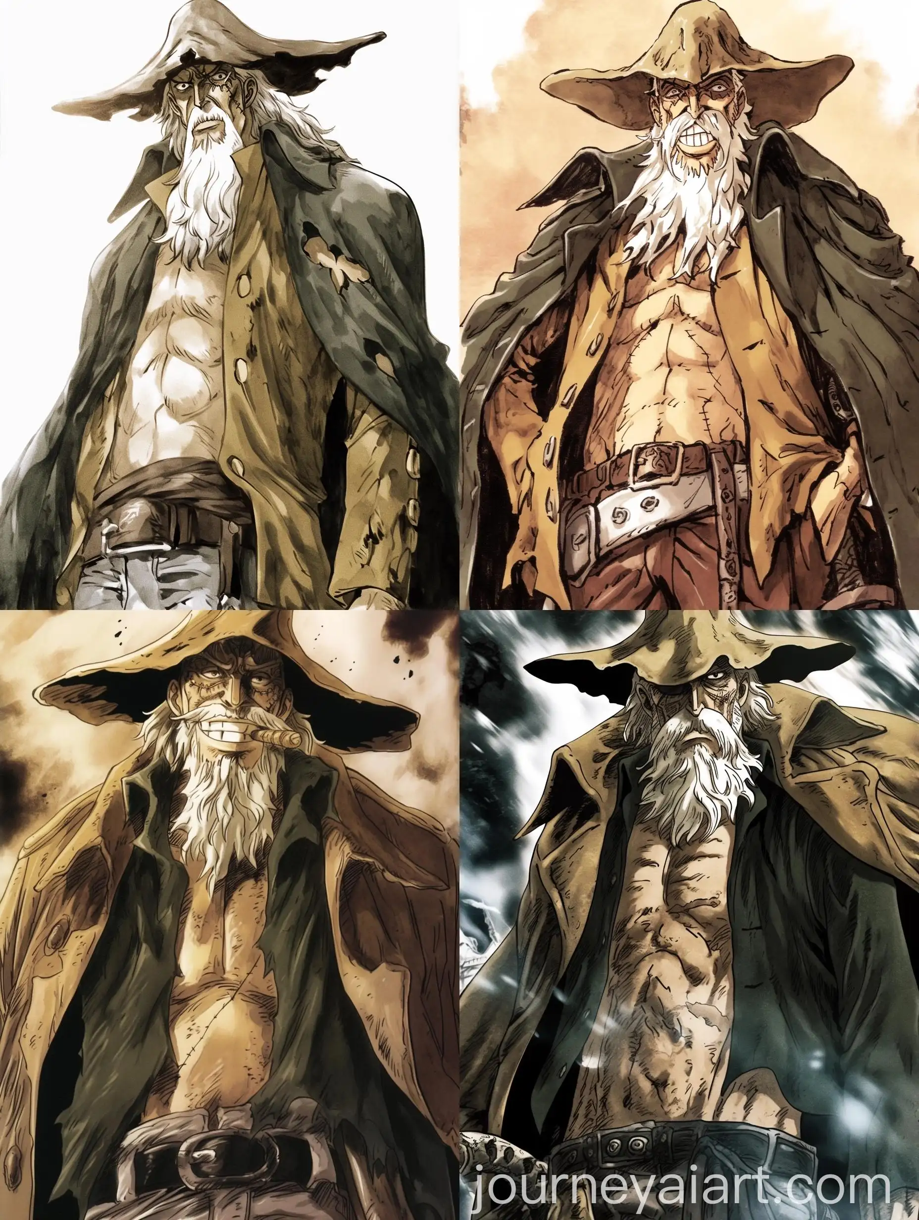 Watercolor-Pirate-Character-from-Manga-One-Piece