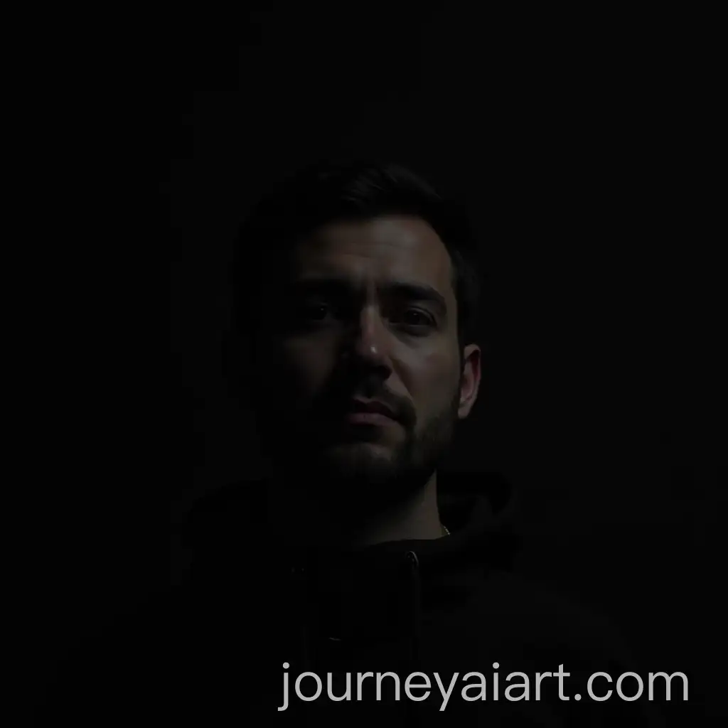 Man-in-Subtle-Shadow-Against-Dark-Background