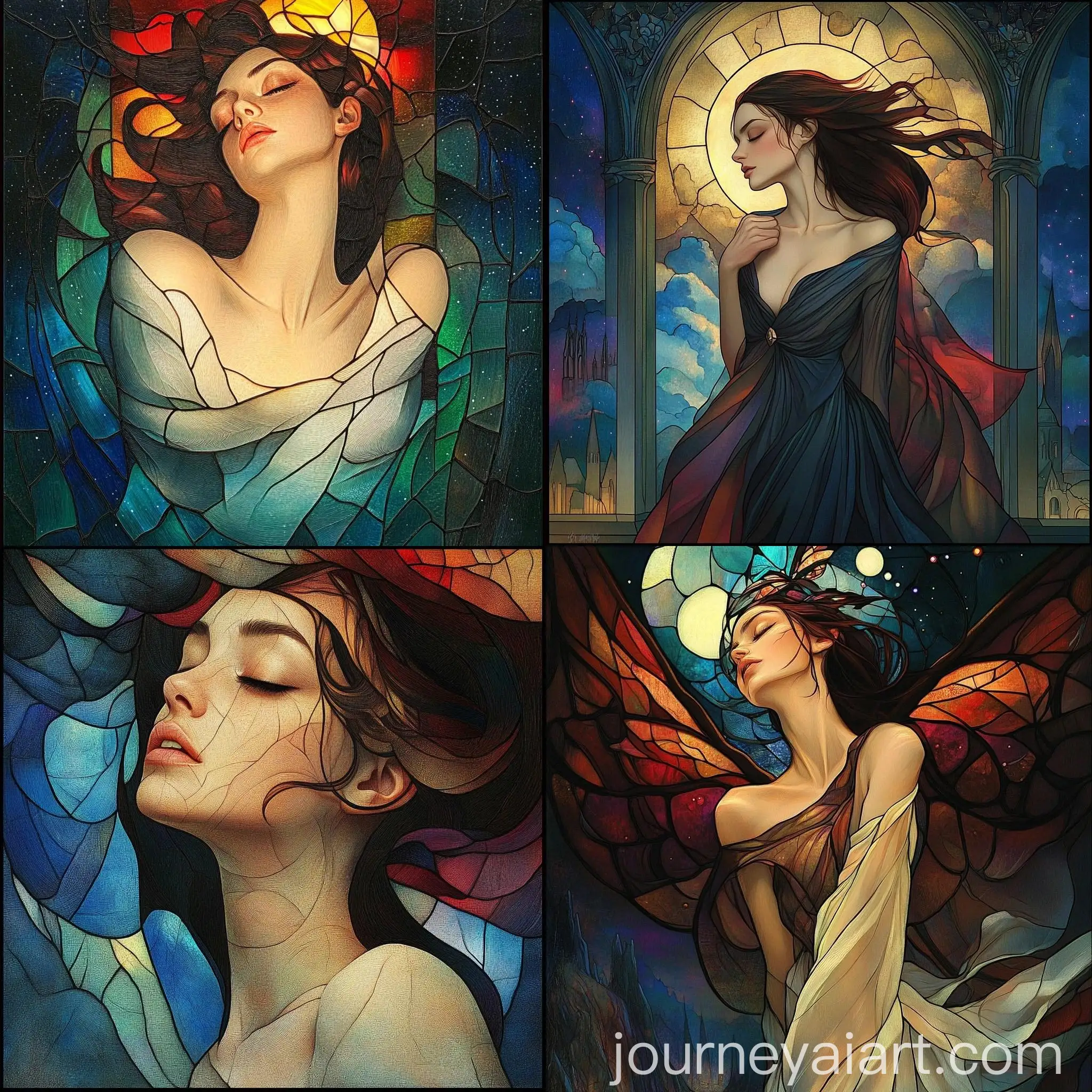 Stained-Glass-Illustration-of-a-Journey-through-Fantasy-Landscape