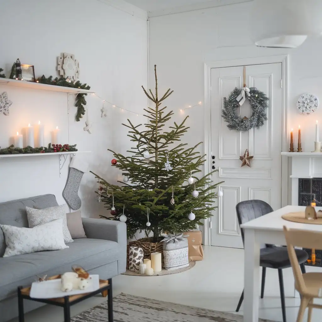 Scandinavian-Style-Apartment-with-New-Years-Decorations