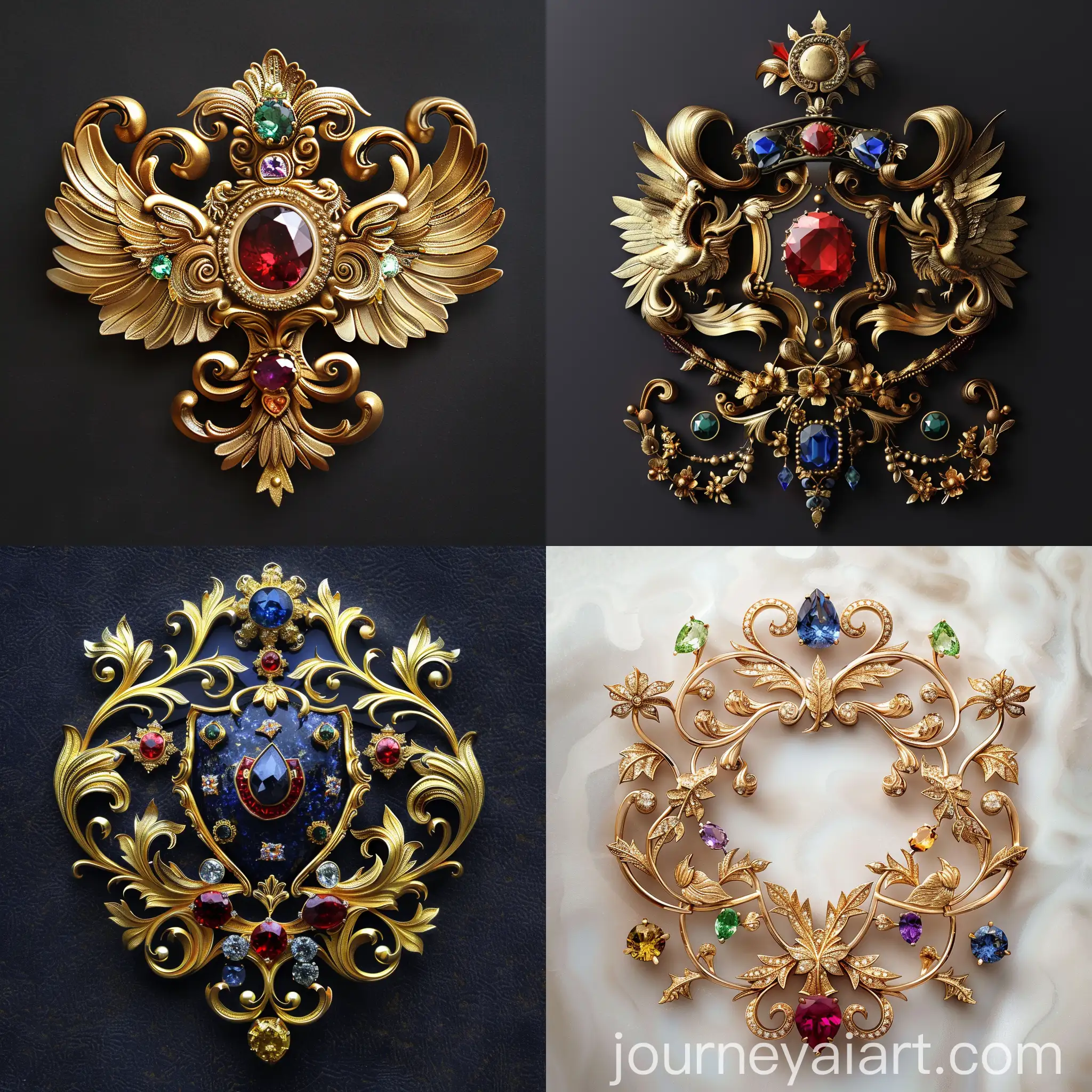 Create-a-Family-Crest-with-Gold-and-Gemstones