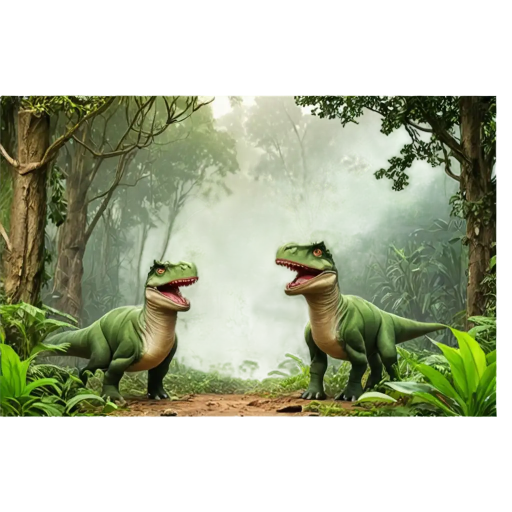 Brave-Dinosaurs-in-the-Jungle-Stunning-PNG-Image-for-HighQuality-Digital-Projects