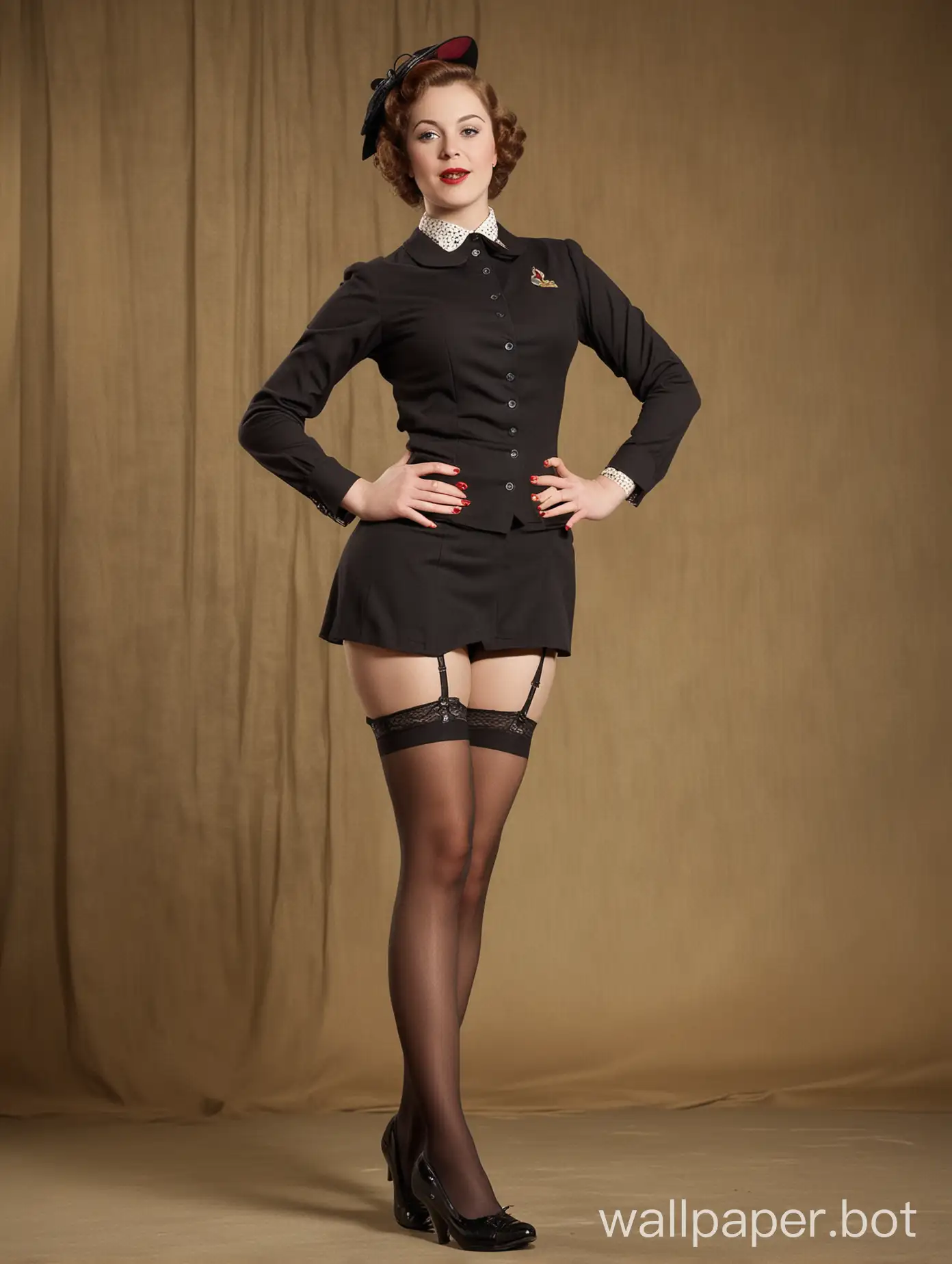 Elegant-British-Lady-in-Vintage-Studio-Style-Stockings