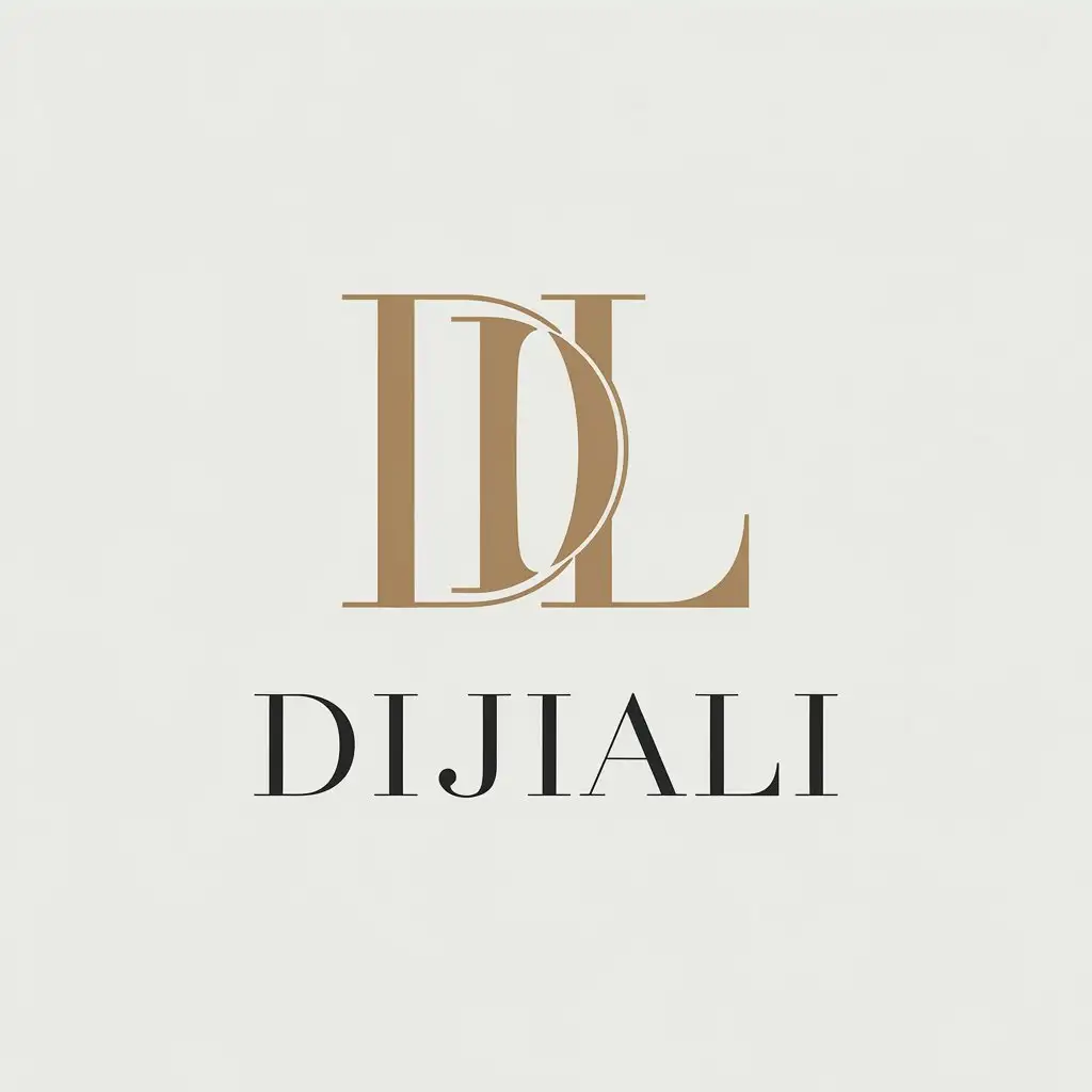 LOGO-Design-For-DIJIALI-Minimalistic-DL-Symbol-for-Beauty-Spa-Industry