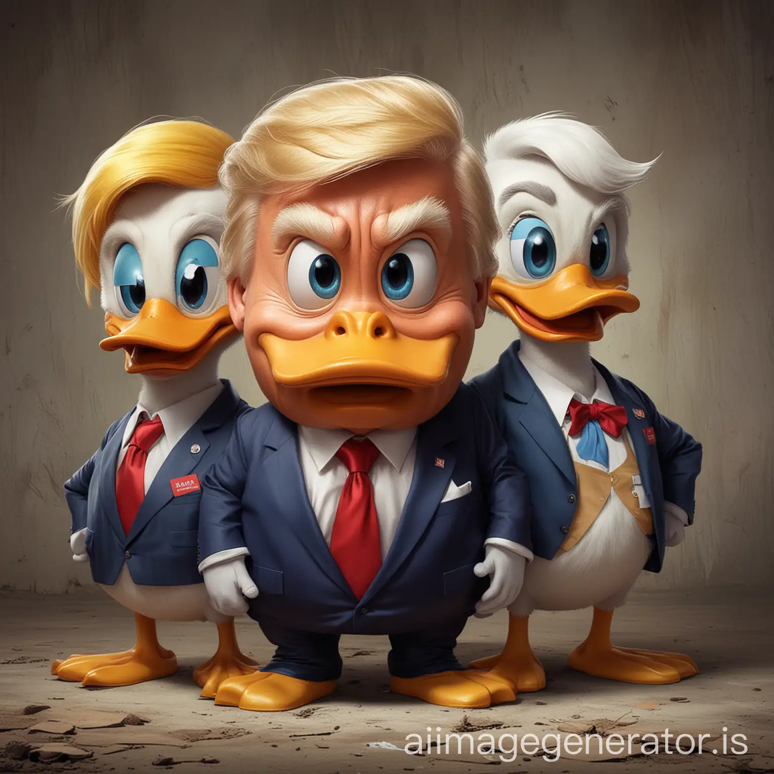 Fusion-of-Donald-Trump-and-Donald-Duck-Character-Design