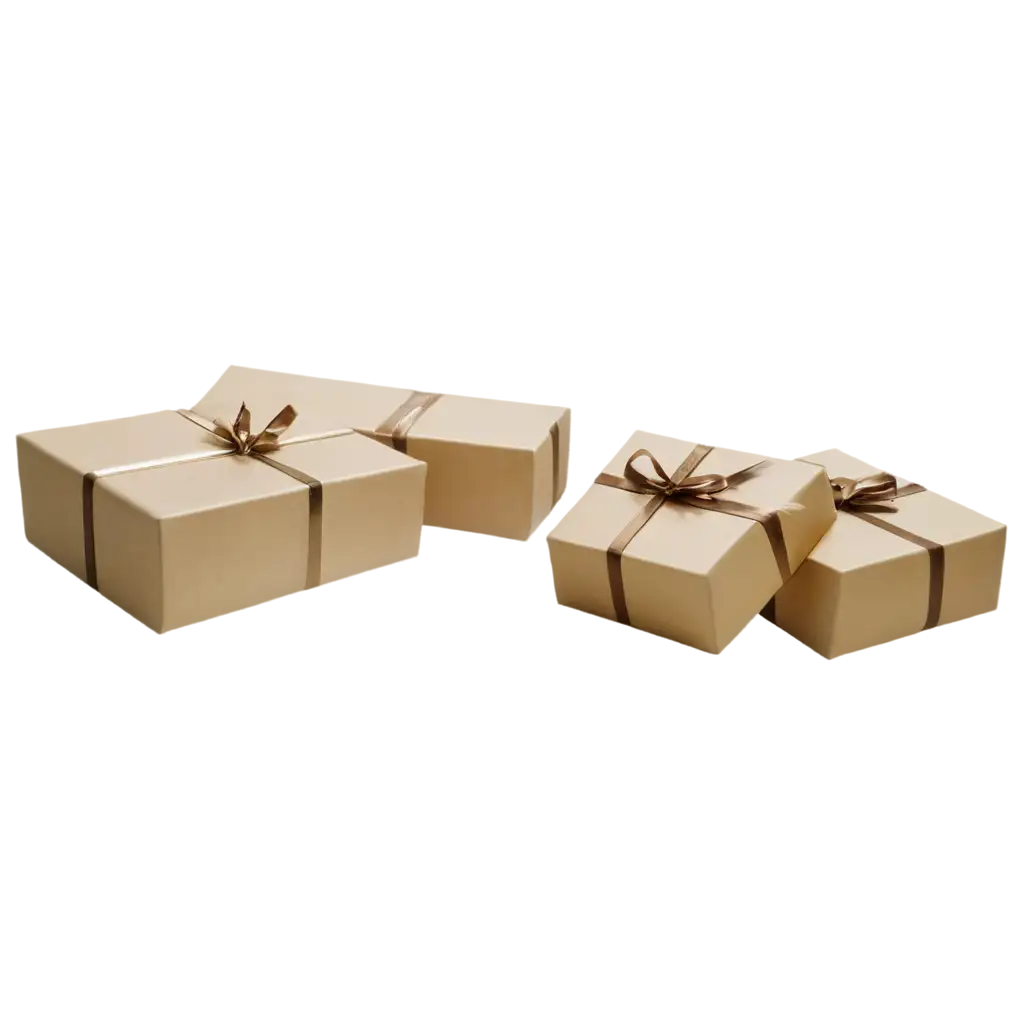 Gift-Boxes-on-a-Table-PNG-Perfect-for-Holiday-and-GiftThemed-Designs