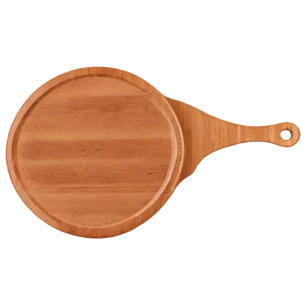 Round-Wooden-Cutting-Board-PNG-Image-HighQuality-View-from-Above-for-Versatile-Use