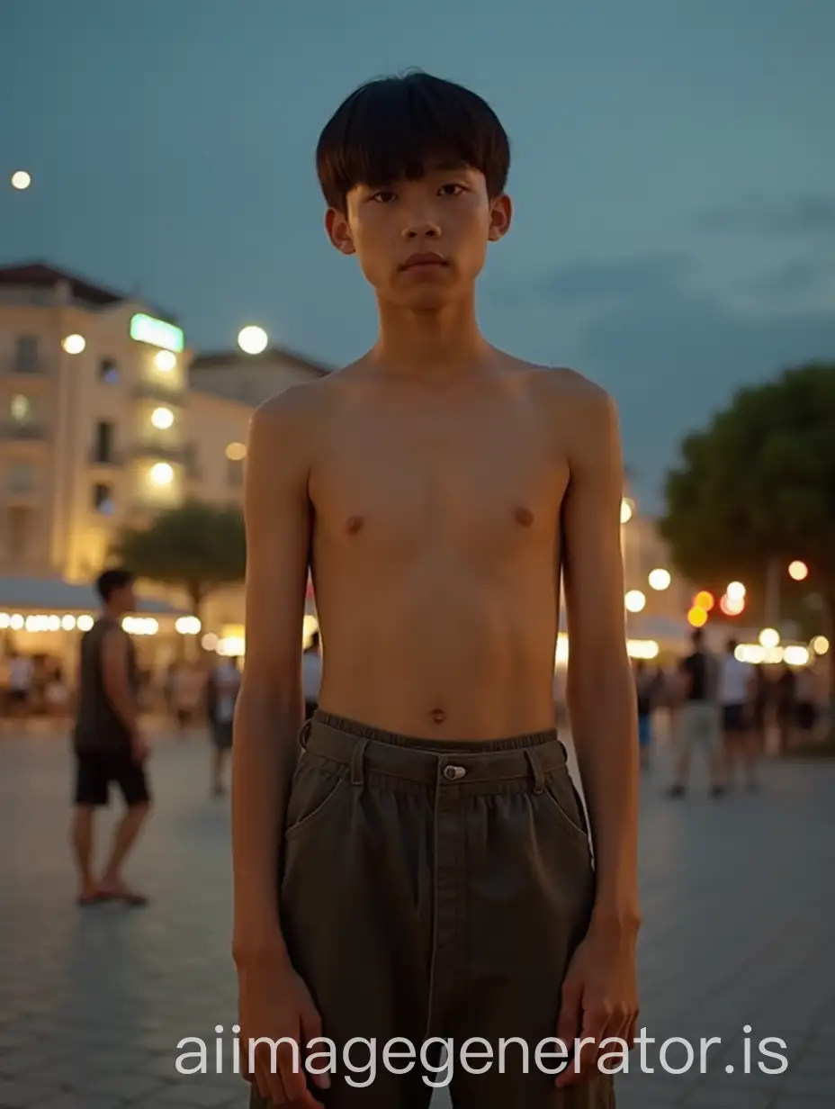 Teenage-Boy-Posing-in-Glamour-Photography-with-Cinematic-Lighting