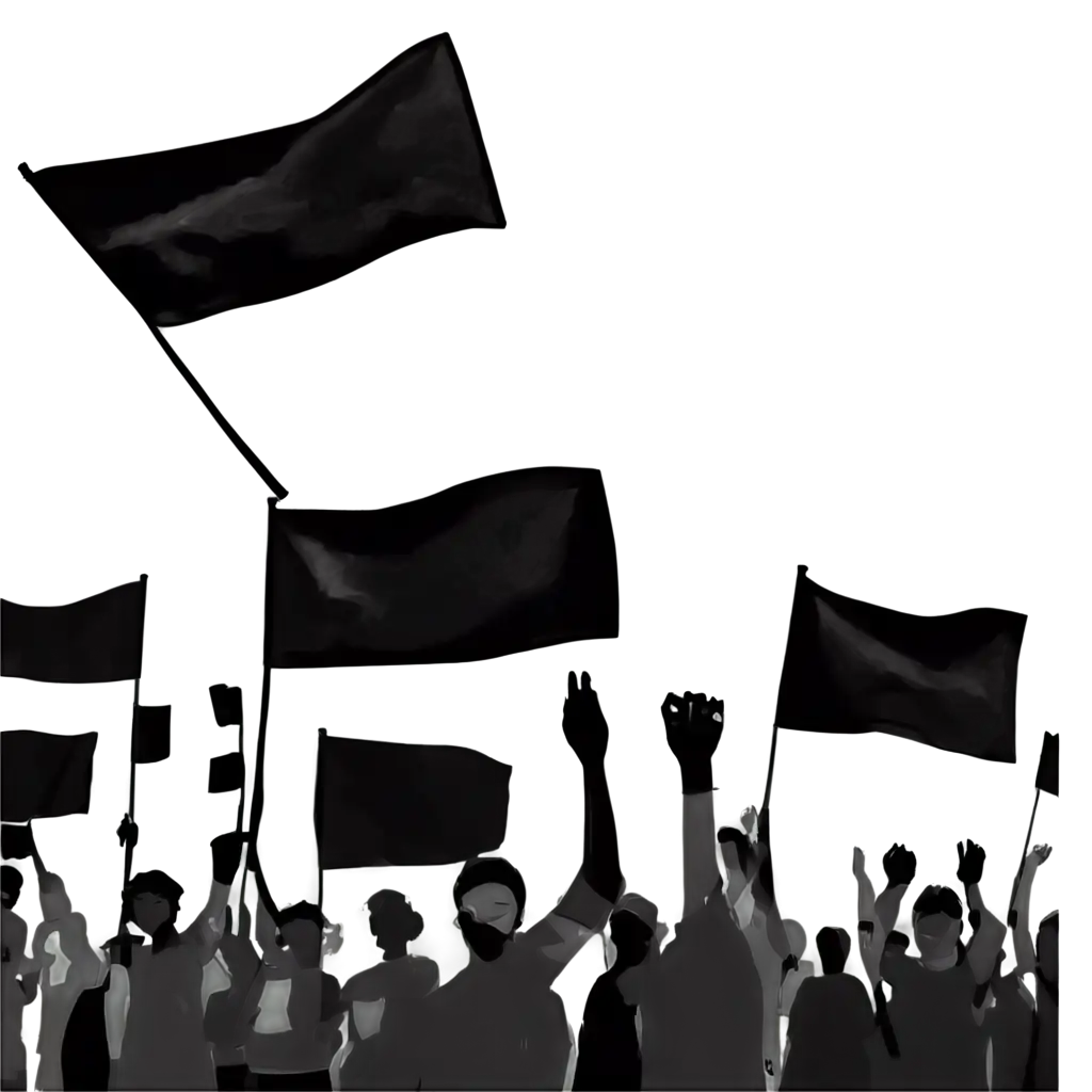 Black-Flags-Protest-PNG-Capturing-the-Spirit-of-Dissent-in-High-Quality