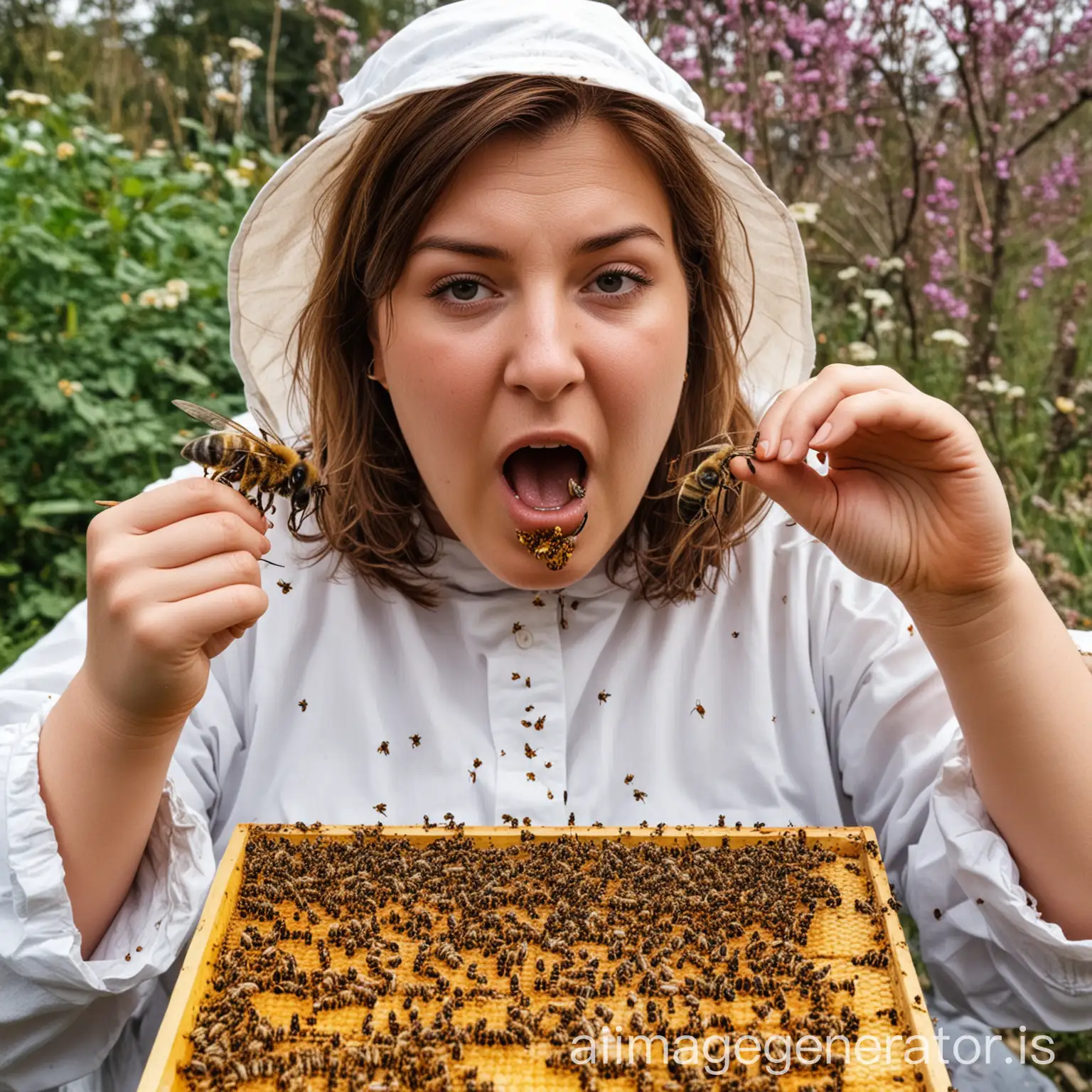 Women-Enjoying-a-Feast-of-Bees