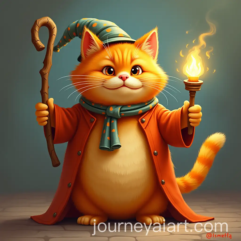 Charming-Fat-Orange-Wizard-Cat-with-Magical-Flair