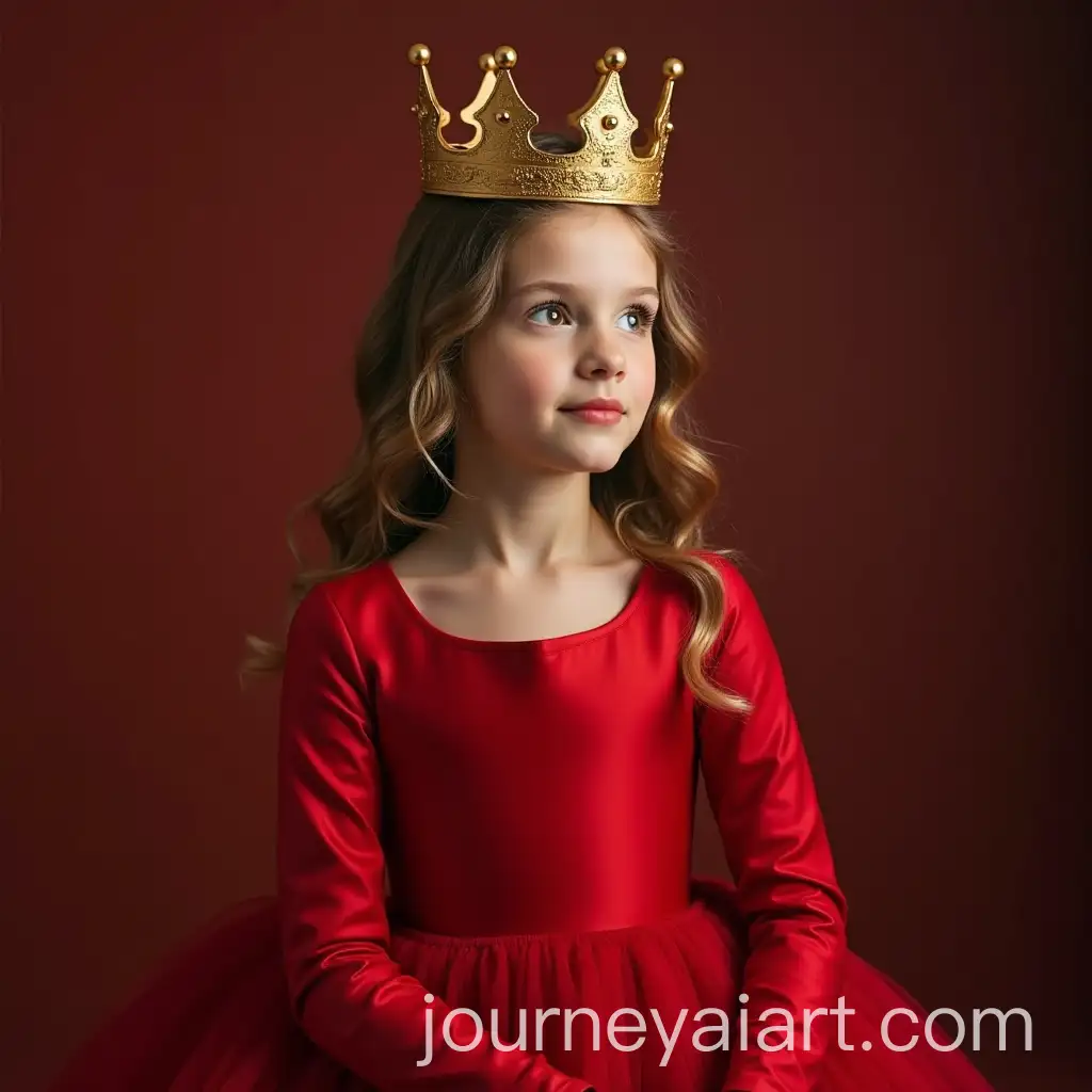 Young-Lady-in-Red-with-Crown-Portrait