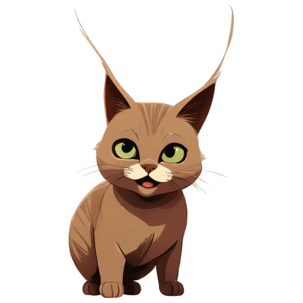 Cat in a cartoon style