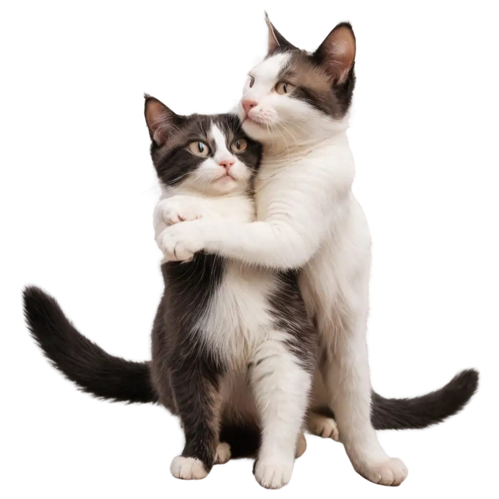 Adorable-Cats-Hugging-and-Cuddling-PNG-Image-for-Quality-and-Clarity