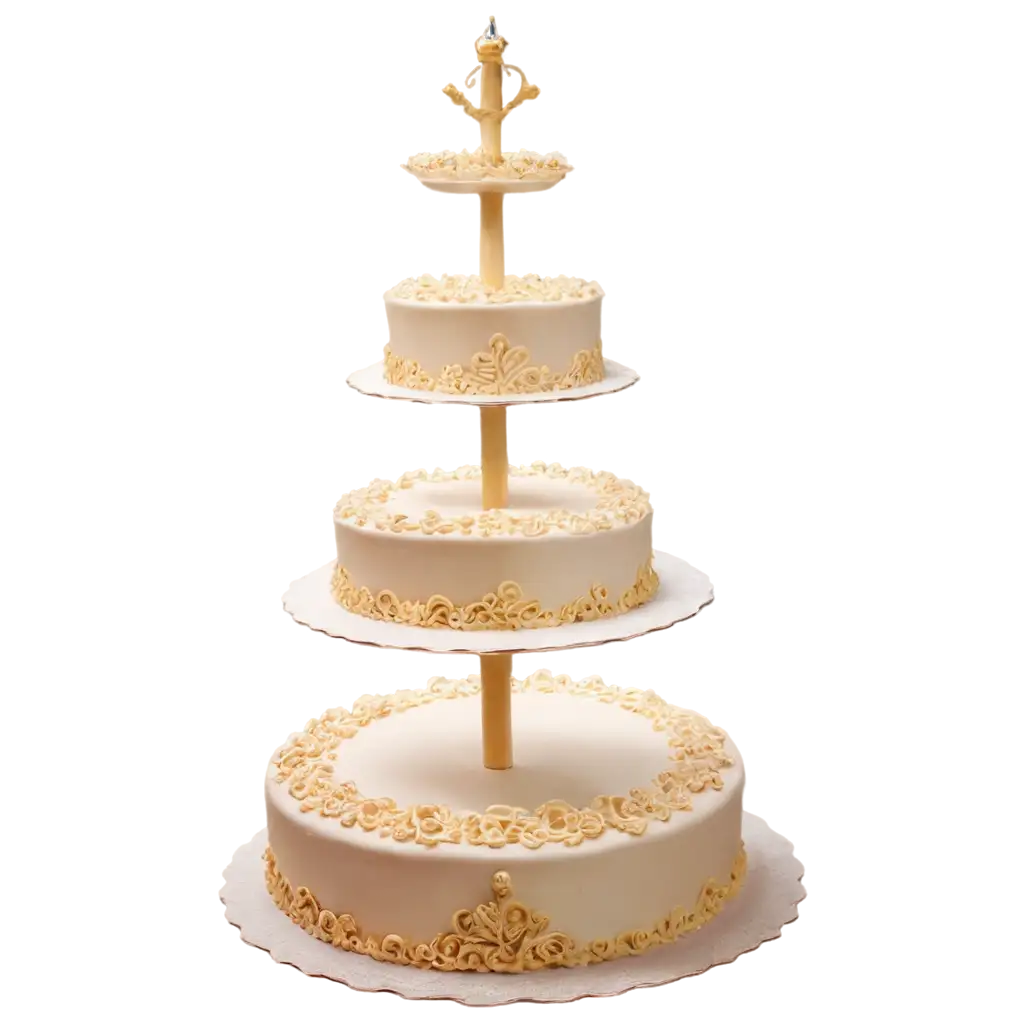 ThreeTier-Cake-with-Elegant-Decoration-and-Design-PNG-Image-for-Various-Uses